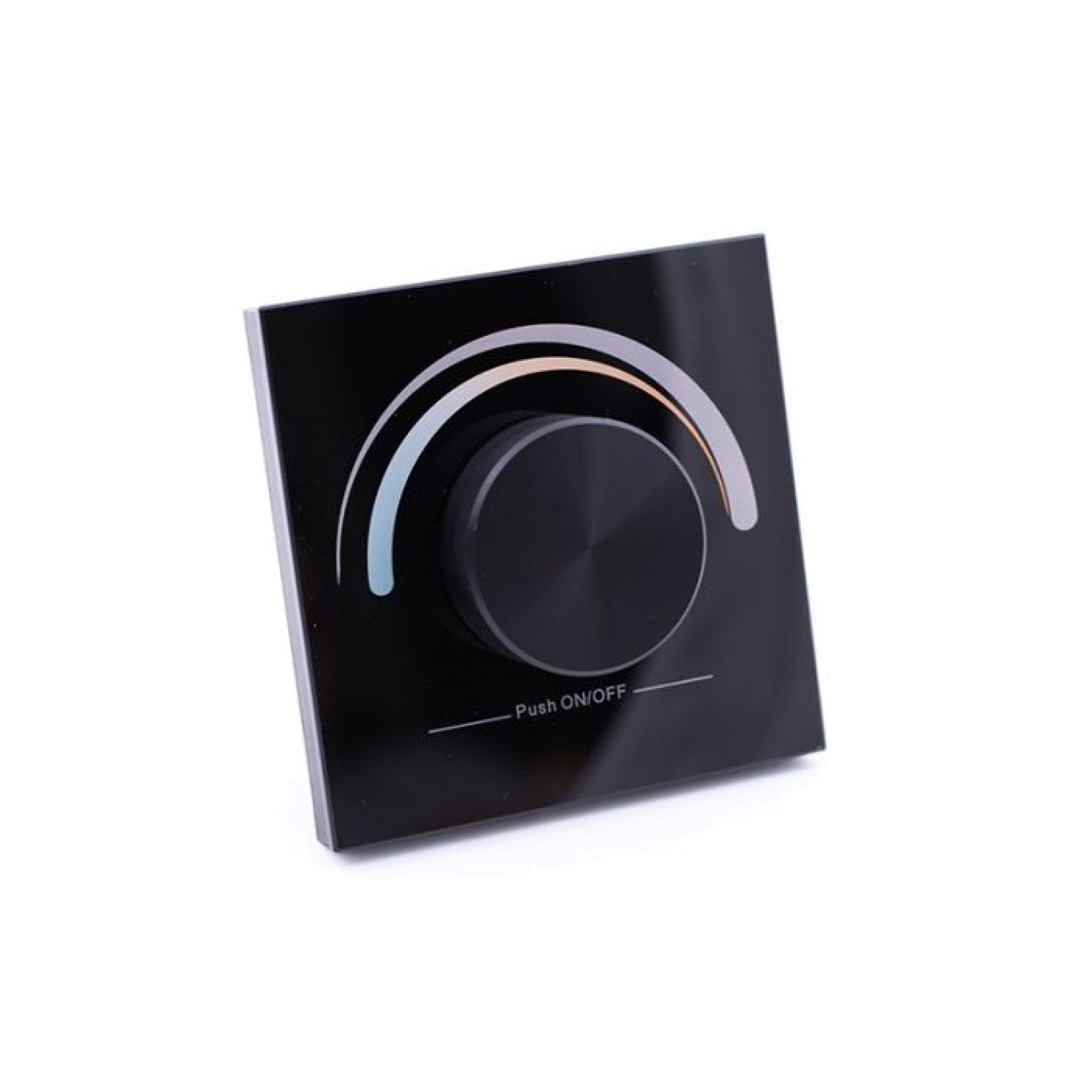 Панель радио W-DIM (B) встраиваемая в стену с валкодером на 1 зону, черная  SWG