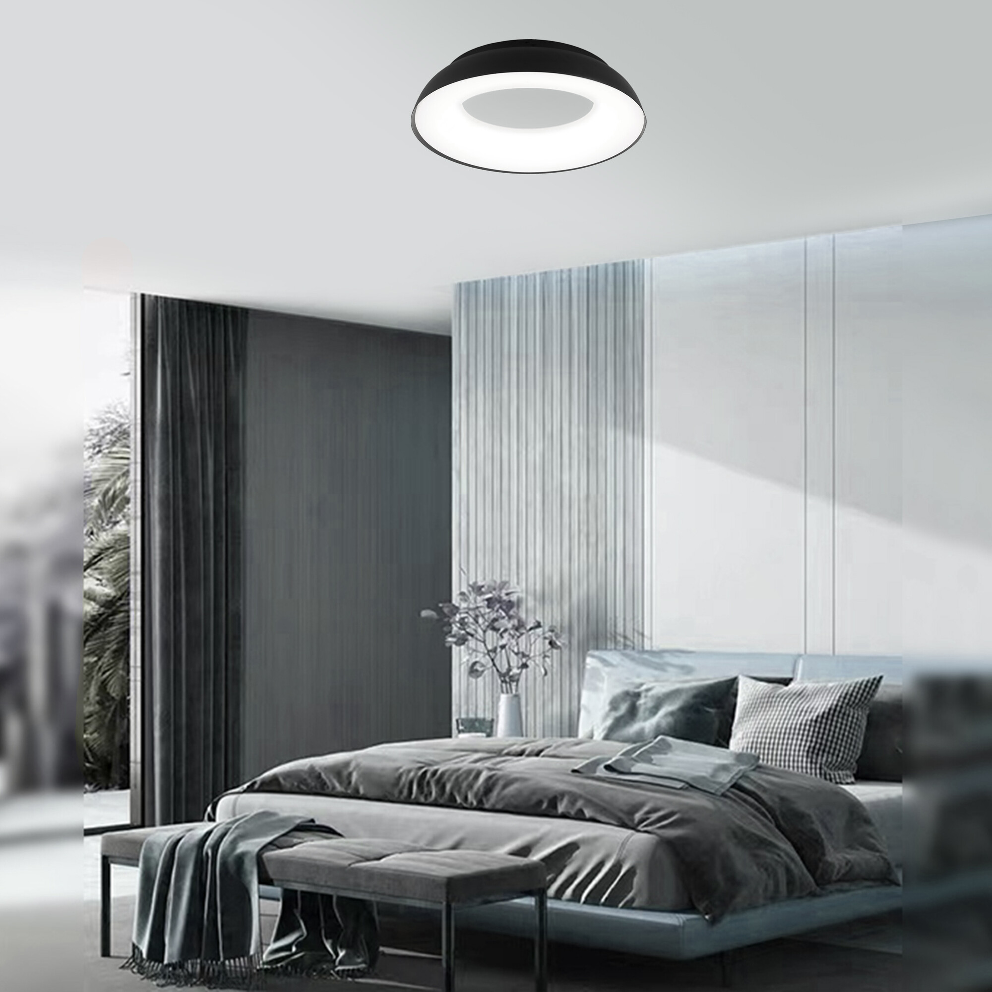 Светильник накладной светодиодный 40 Вт 7200 Лм Чёрный   Signimpress