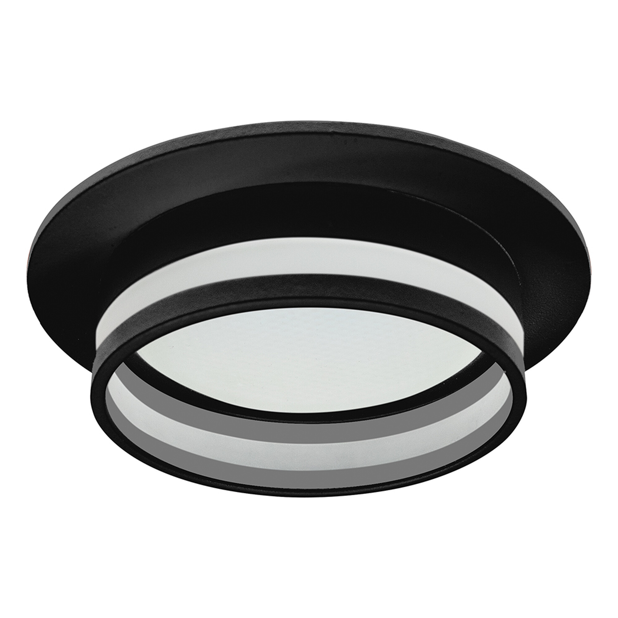 Светильник потолочный встраиваемый 15W 230V GX53, черный, круг, без лампы, DL502 LUNA Feron