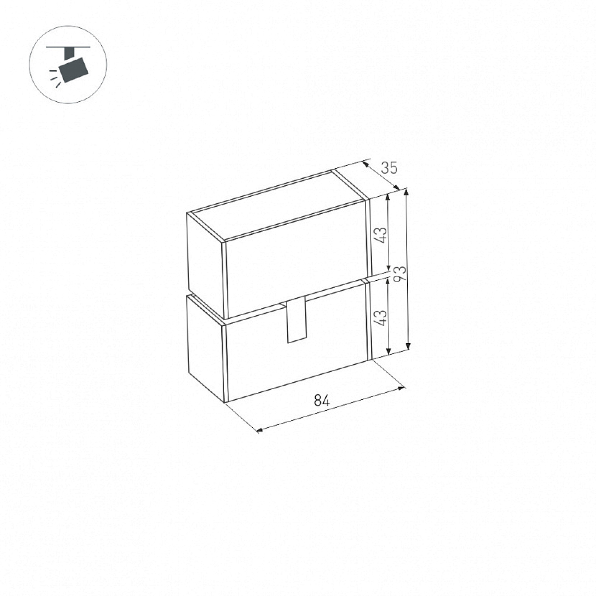 Светильник MAG-LASER-FOLD-45-S84-3W Day4000 (BK, 15 deg, 24V) (ARL, IP20 Металл, 3 года) Arlight