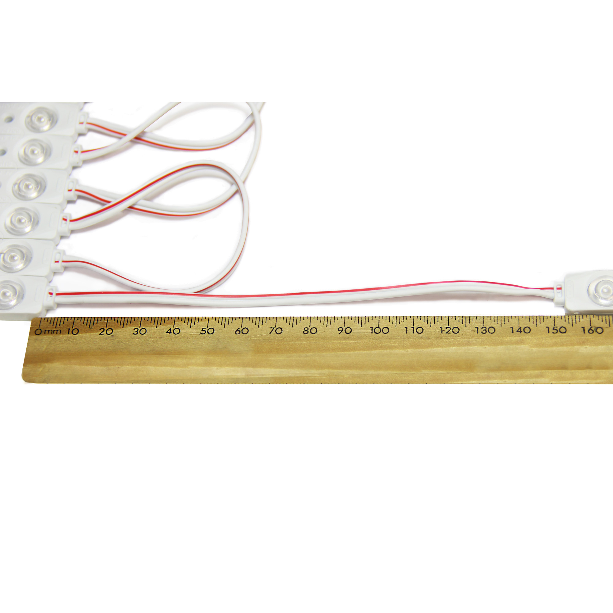 Модуль светодиодный 2 SMD 2835 1Вт 80Лм Красный (с линзой 160) -1шт. SignImpress