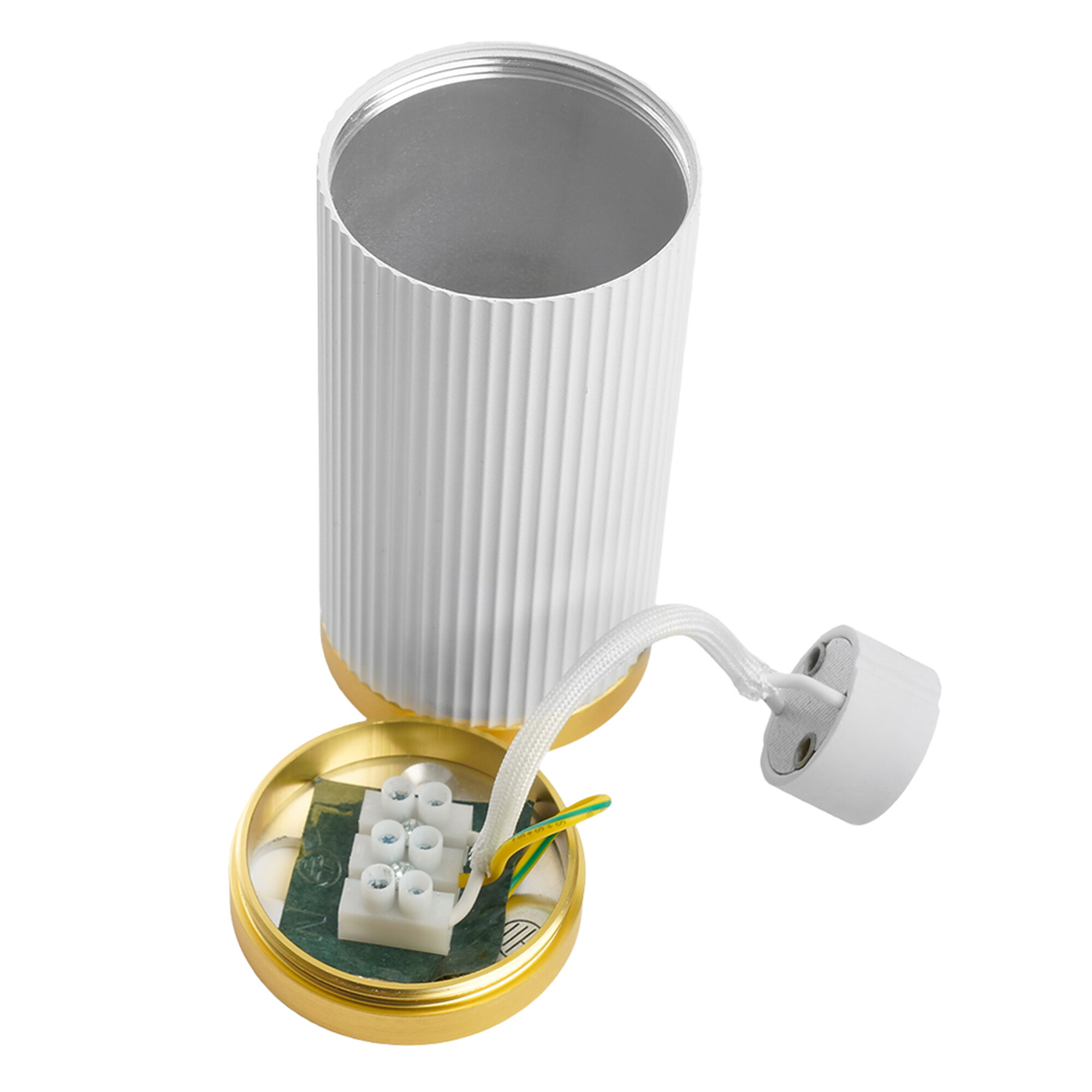 Светильник потолочный ML190 Barrel GATSBY MR16 GU10 35W 230V, белый + античное золото Feron