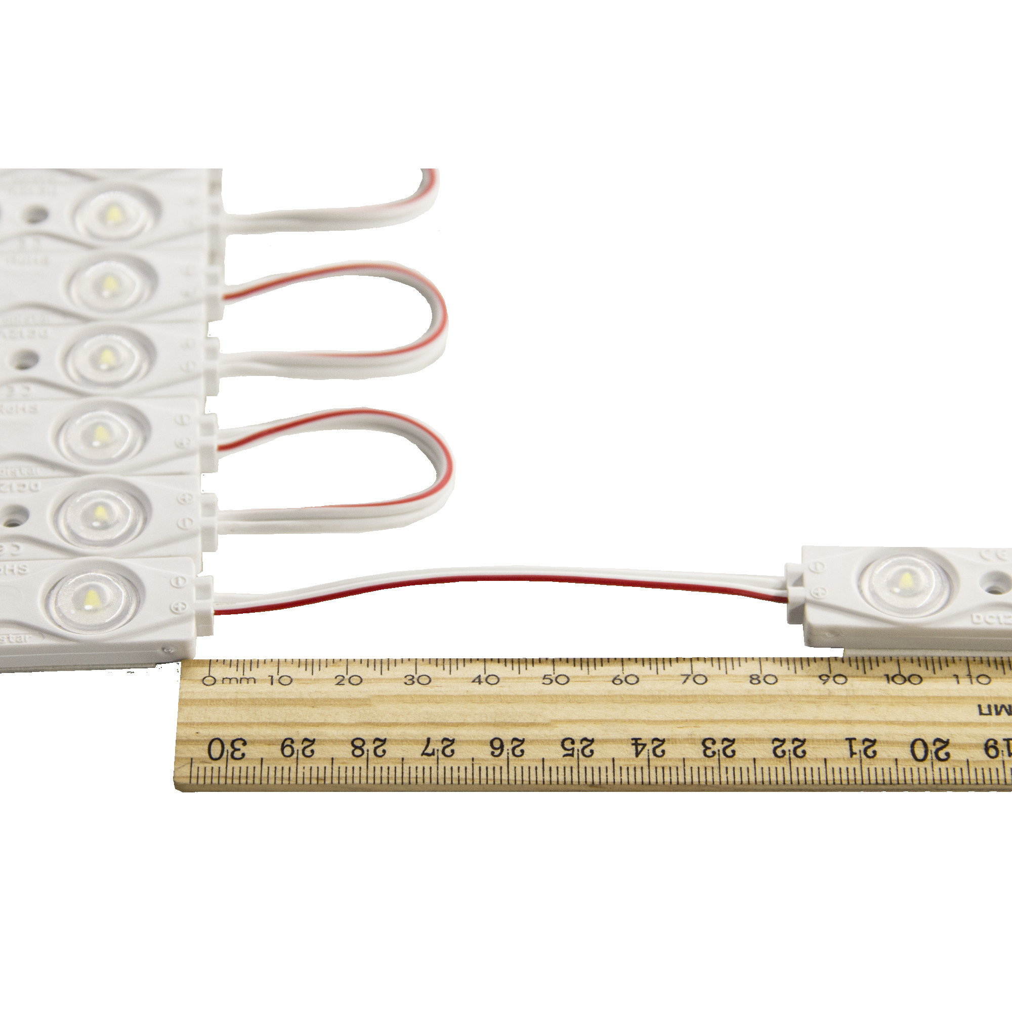 Модуль светодиодный 3 SMD 2835 1,5Вт 125Лм 6000К-6500К (с линзой 160) 3М -1шт. SignImpress