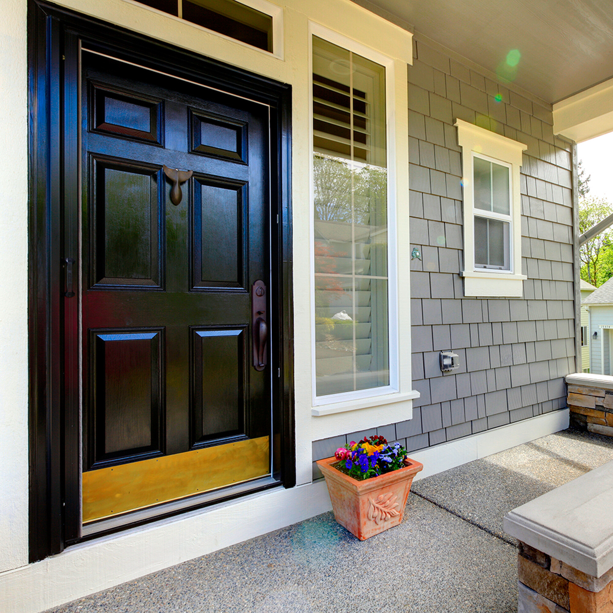 Звонок с кнопкой электромеханический проводной, 230V белый 119х70х37мм, DB-102 Feron