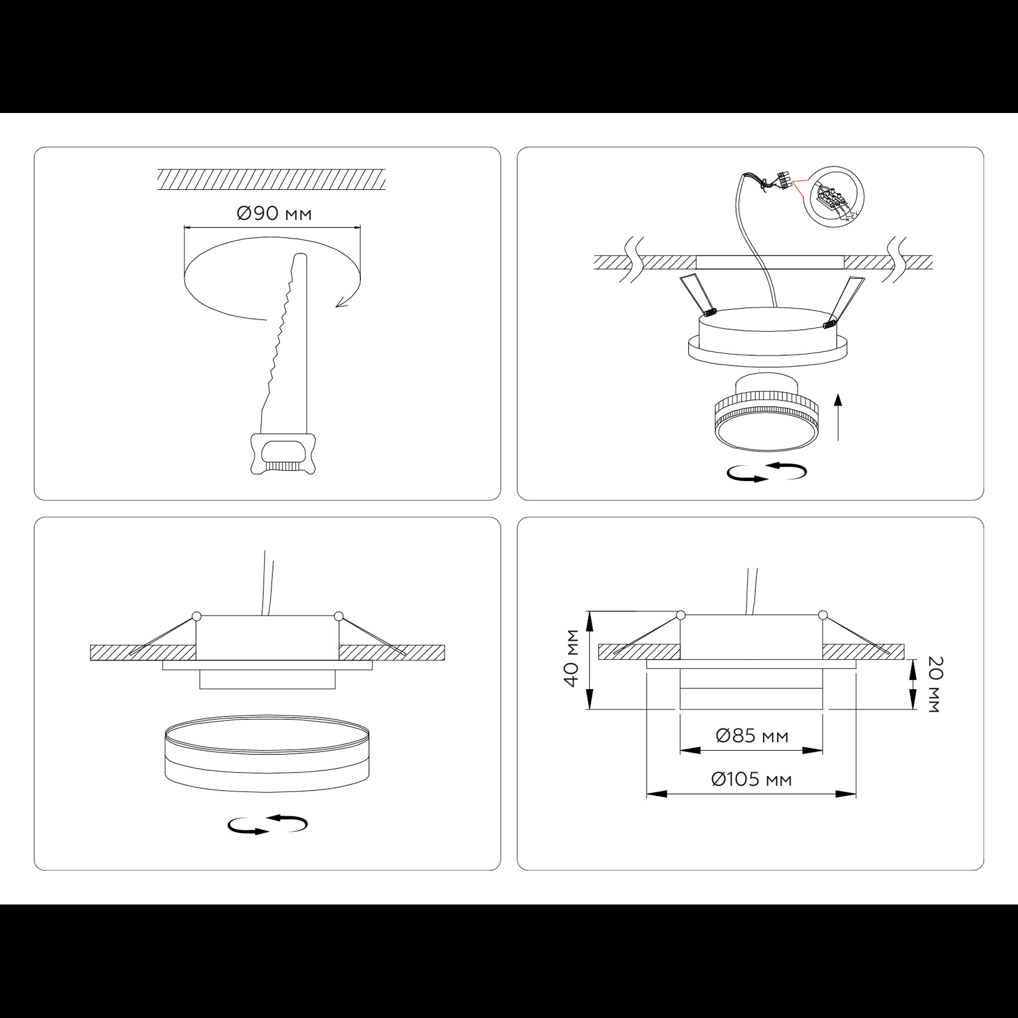 Светильник встраиваемый TN5214 WH белый GX53 Ambrella light