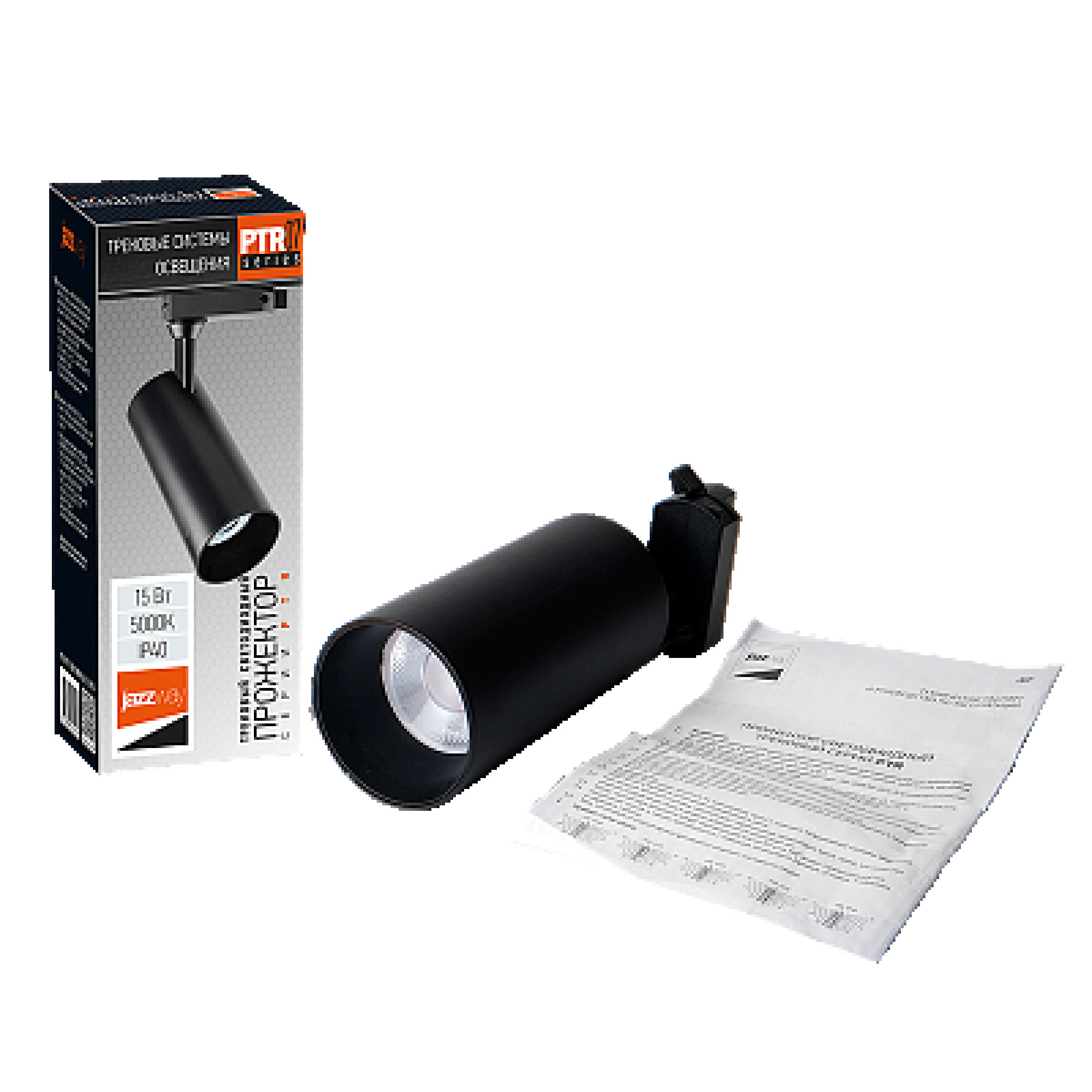 Трековый светильник светодиодный PTR 0715 15w 5000K 24° BL IP40 Jazzway