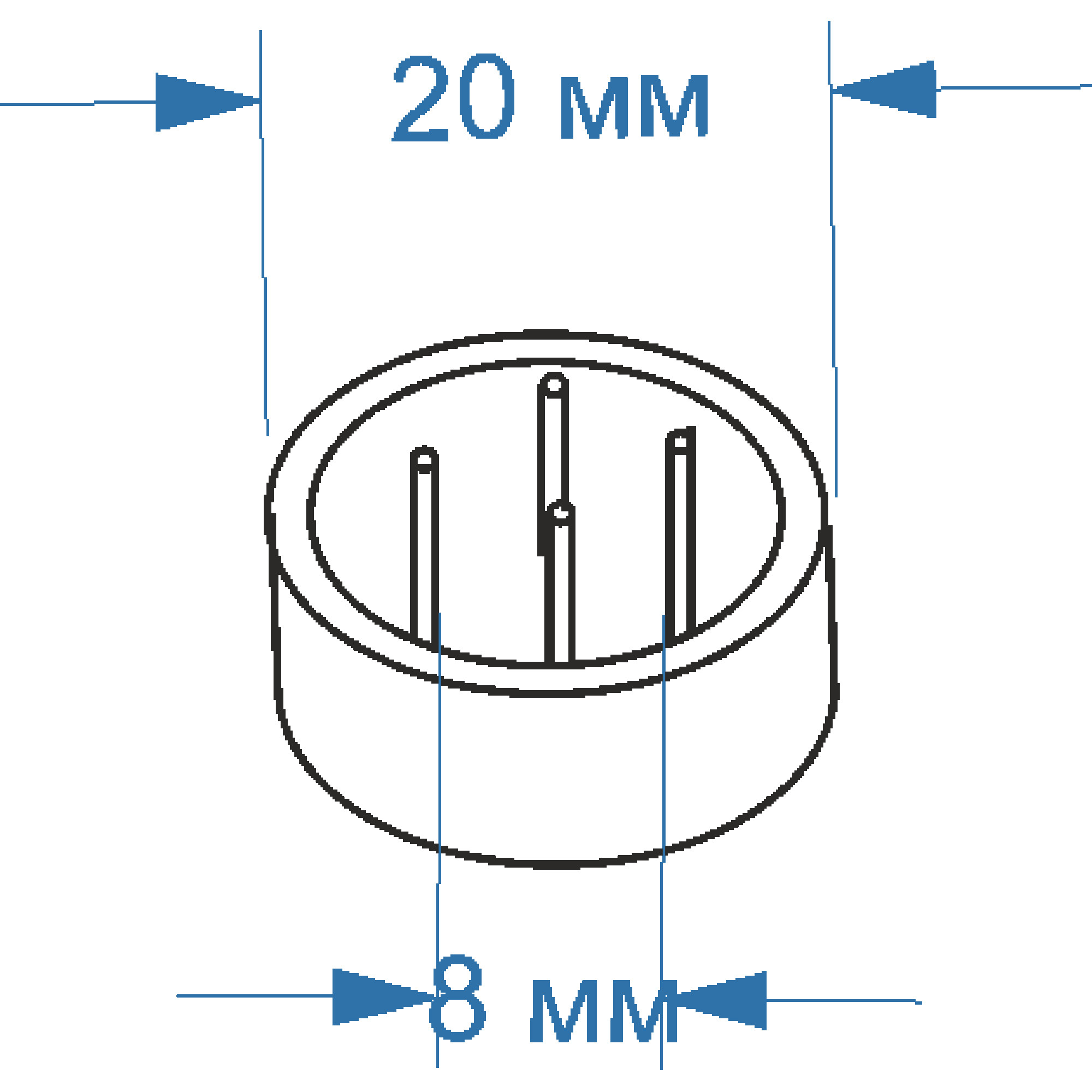 Коннектор для TQN8100/PTN40 П 20см SignImpress