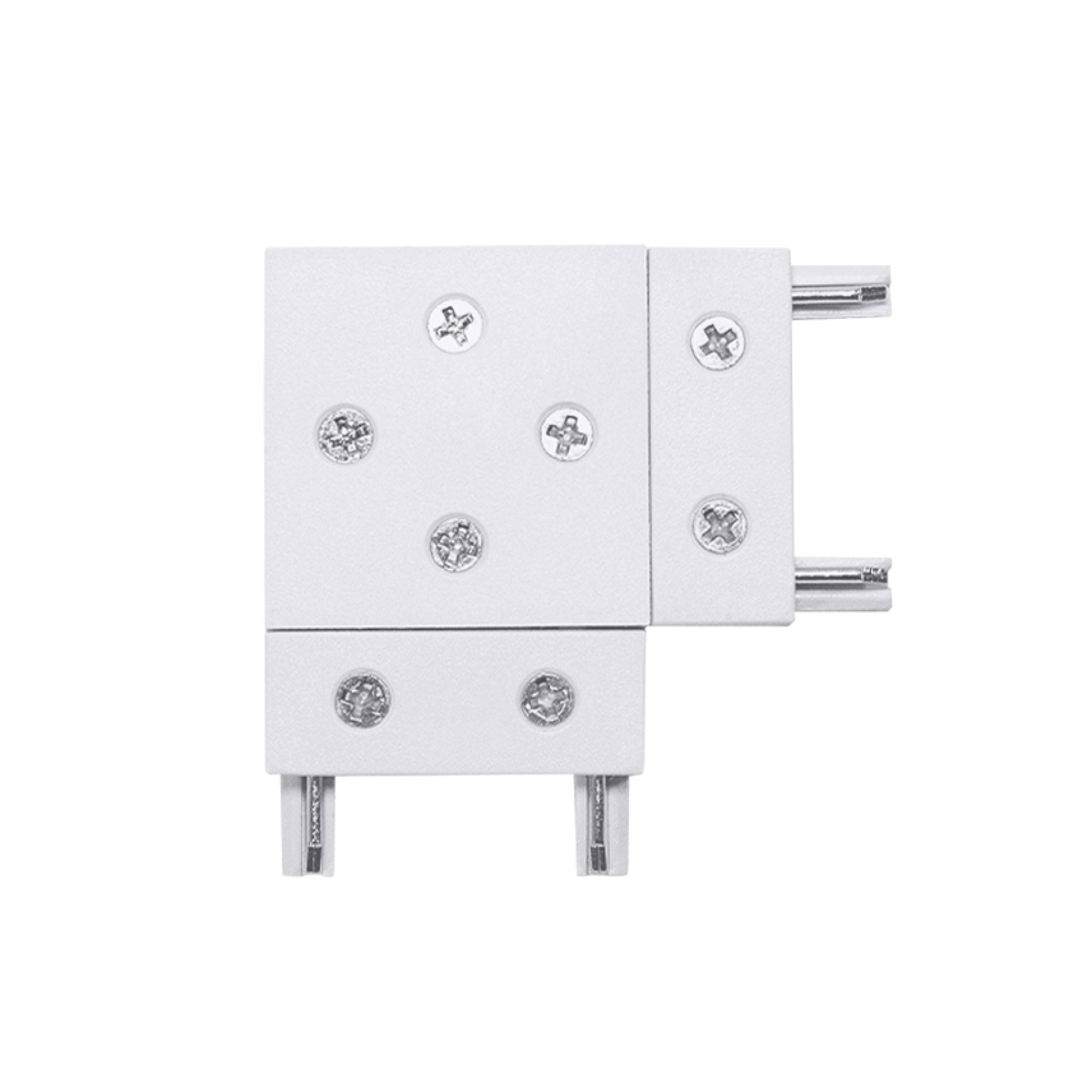 Коннектор L образный к шинопроводу однофазному магнитному Thin Белый SignImpress