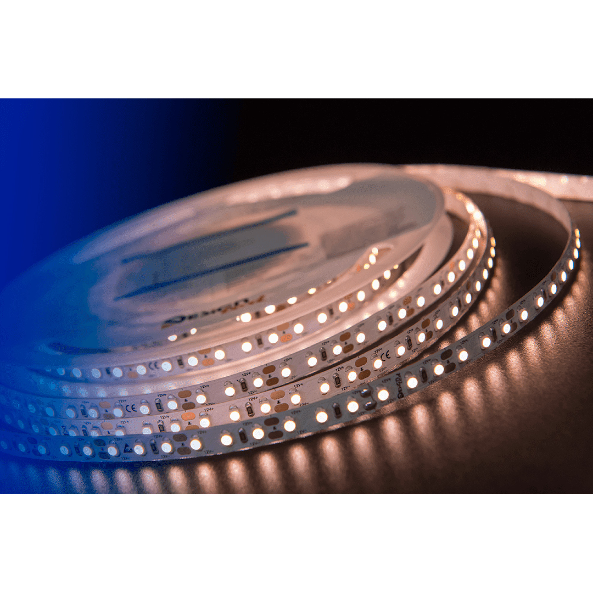 Лента светодиодная LUX3528 120LED/м 9,6Вт/м 12В IP33 Цвет:Теплый белый (2700K) (1метр) SWG