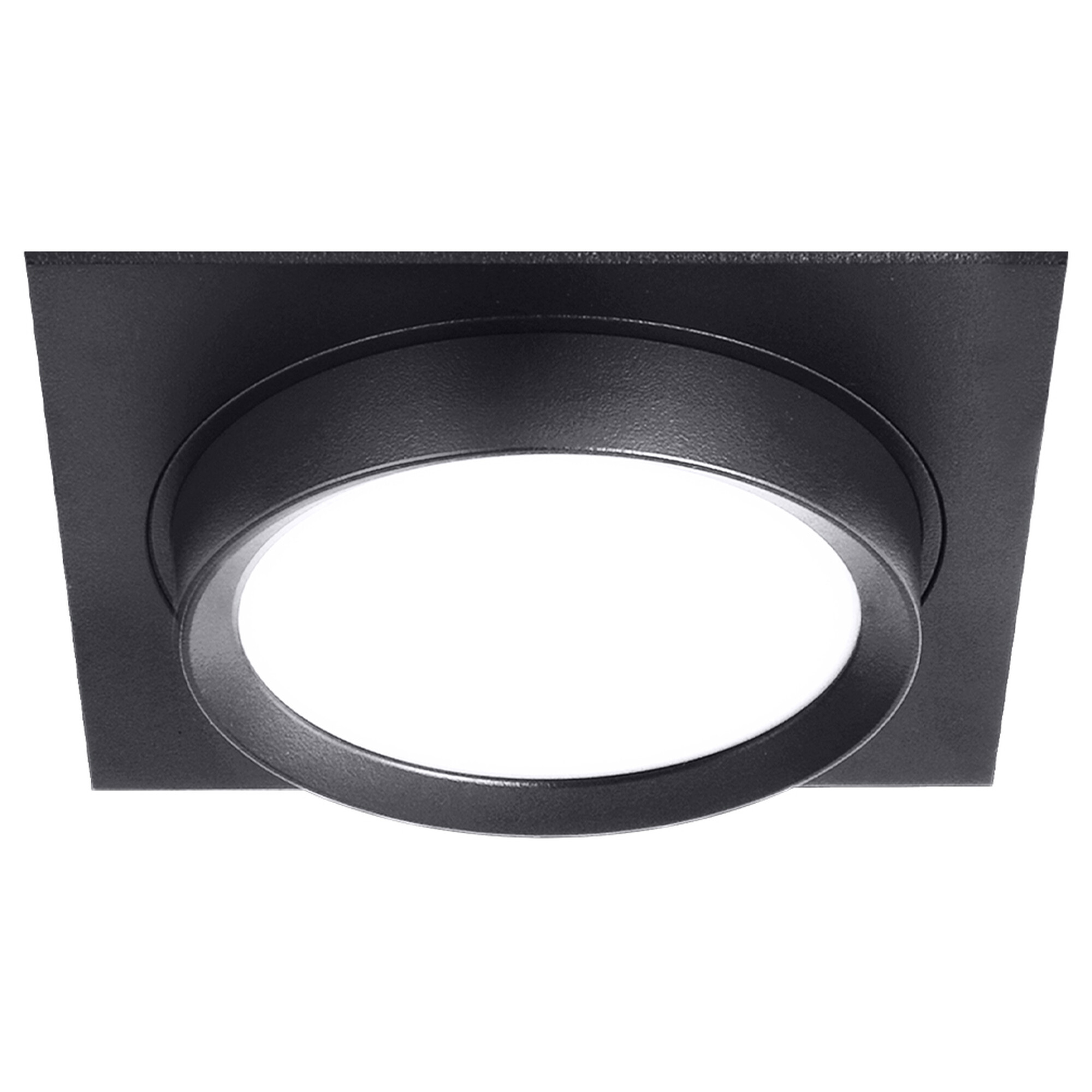 Светильник встраиваемый GX53 с накладкой квадрат Чёрный SignImpress