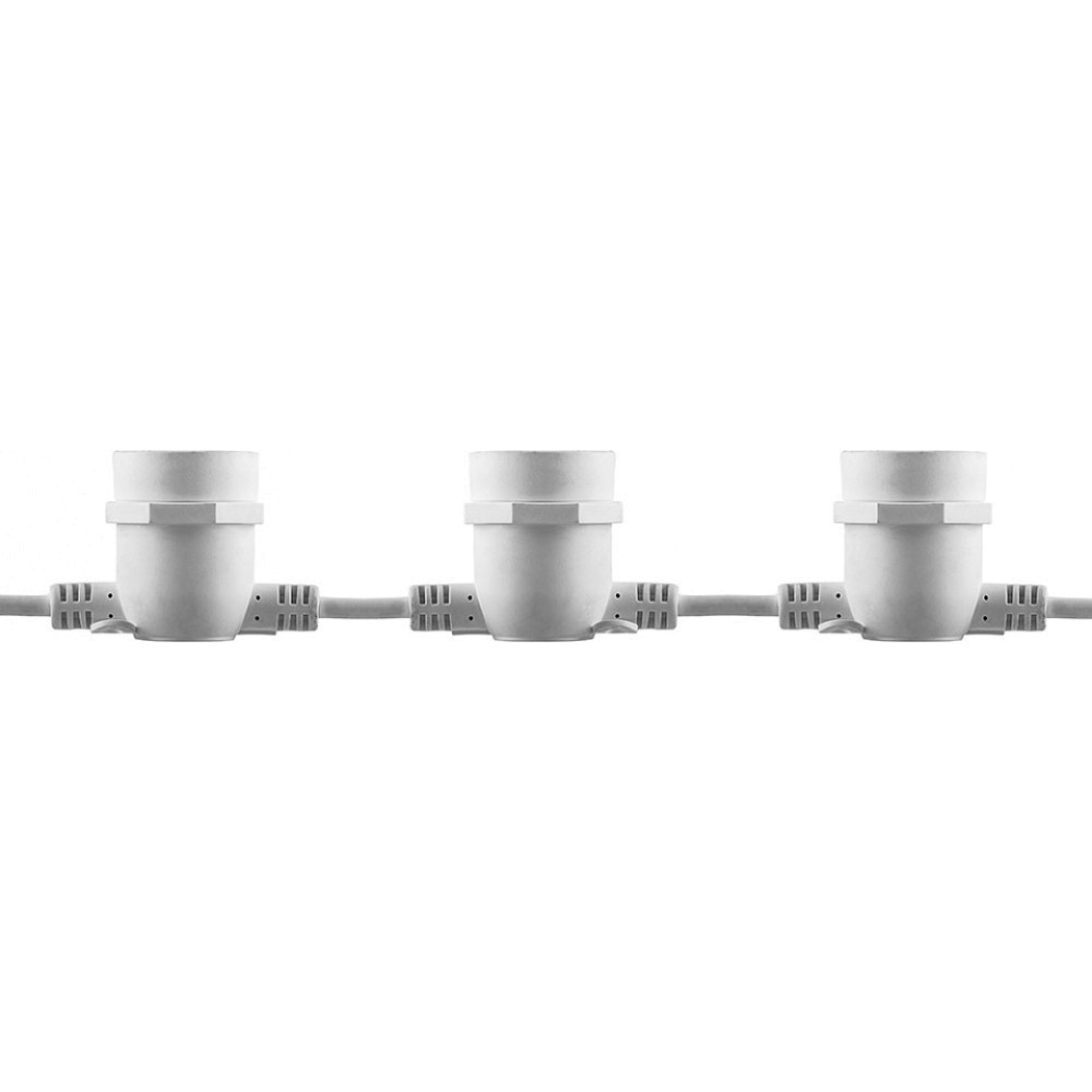 Гирлянда 230V  20 E27 белый,шаг 50cm, IP 65, 13м (3м сетевой шнур),CL50-13 Feron