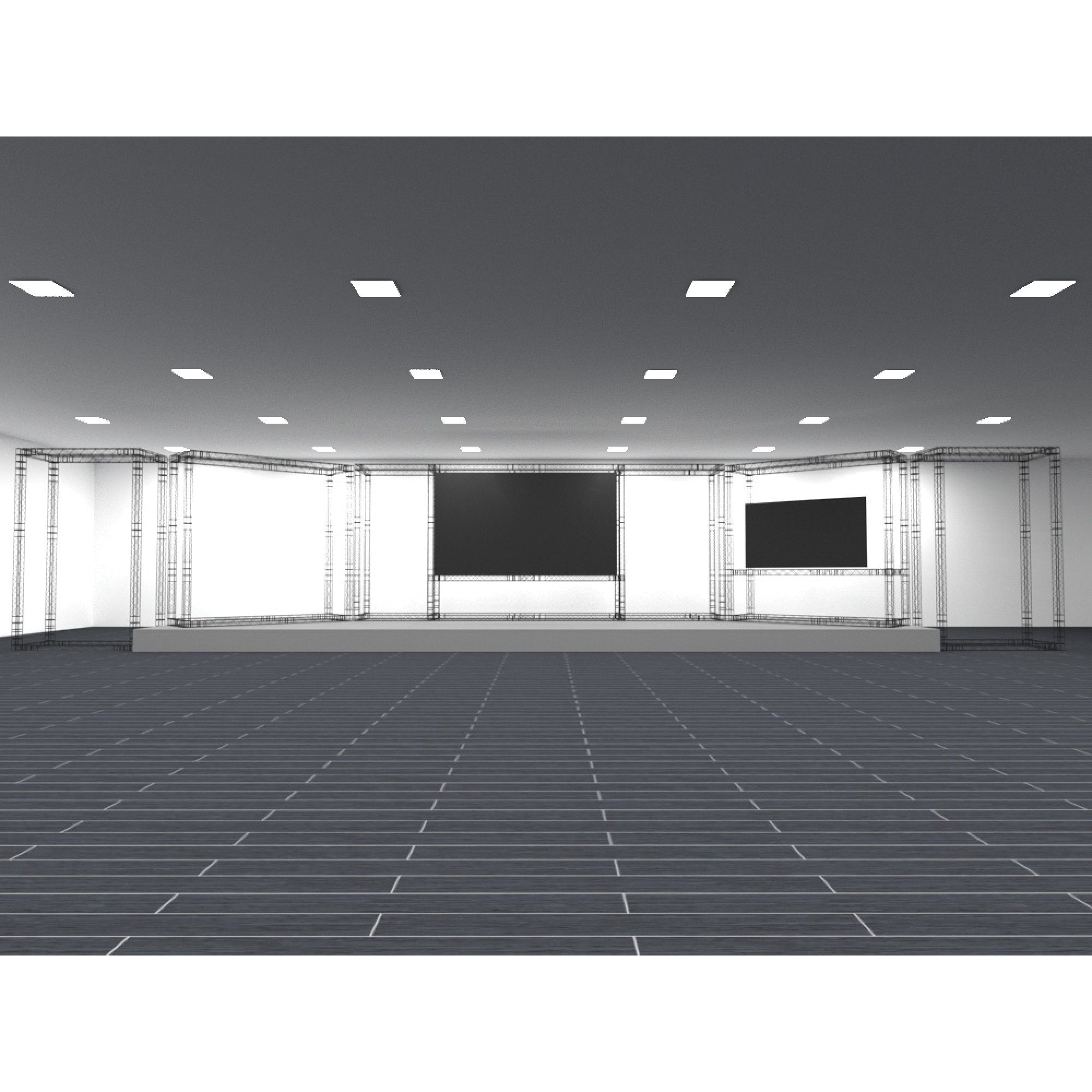 Фермы металлические Line 12*12*100cm, цвет черный, SignImpress