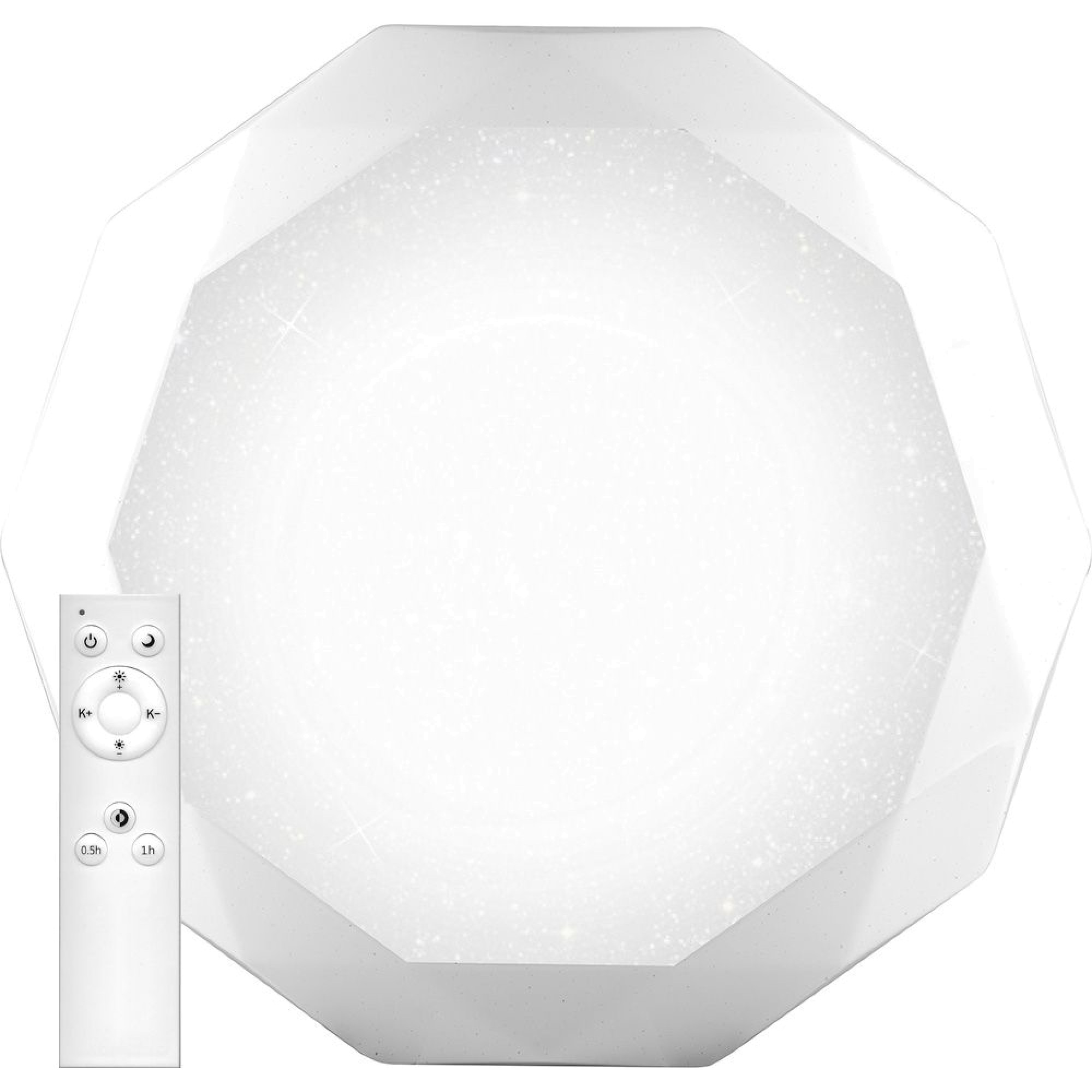 Светильник светодиодный управляемый с пультом 70W, Max. 5300Lum, 3000К-6000K, IP20, AL5200 Feron