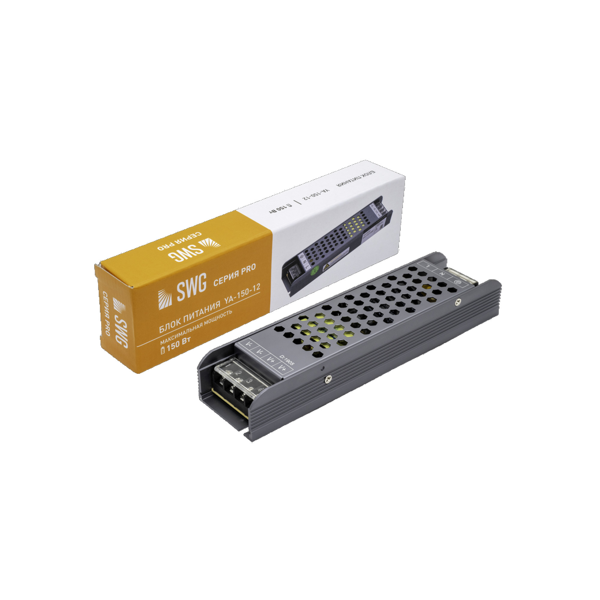 Блок питания LUX компактный, 12В, 150Вт, IP20 SWG