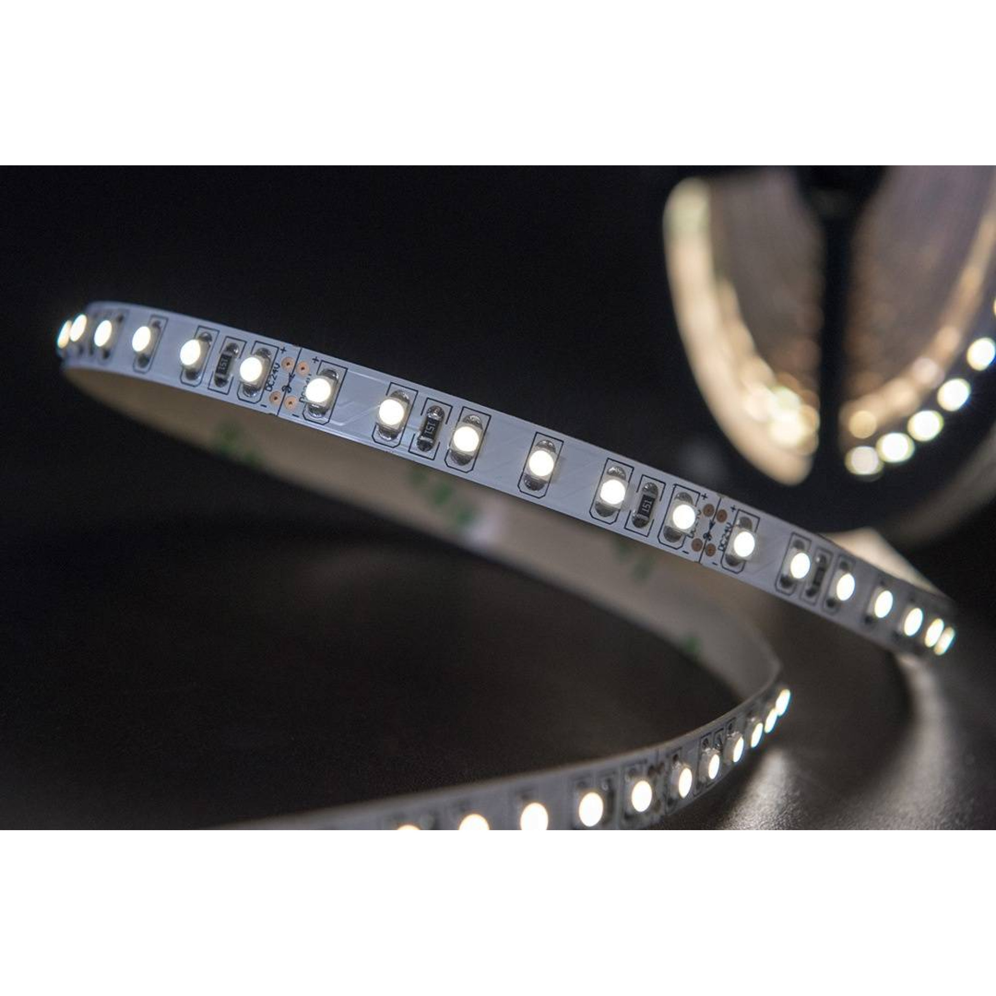 Лента светодиодная стандарт 2835, 168 LED/м, 17,3 Вт/м, 24В , IP20, Цвет: Холодный, CE, 3М (1метр)