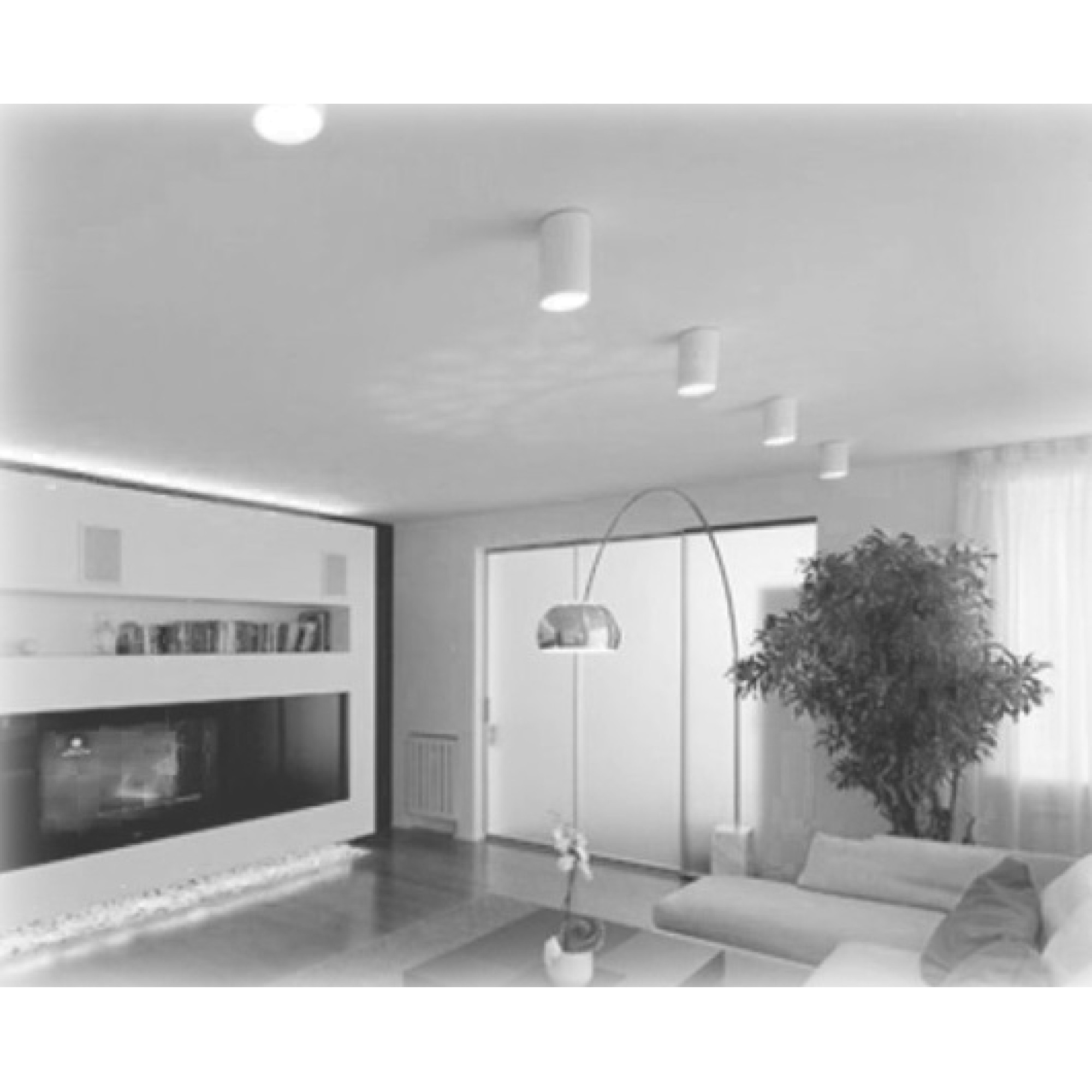 Светильник накладной светодиодный PDL-R 15w 4000K 100° White IP20 d108x108 Jazzway