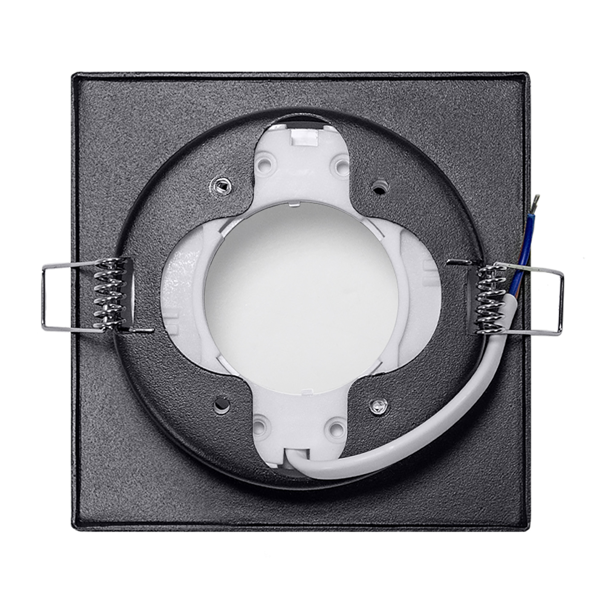 Светильник встраиваемый GX53 с акрилом квадрат 010204 Чёрный SignImpress