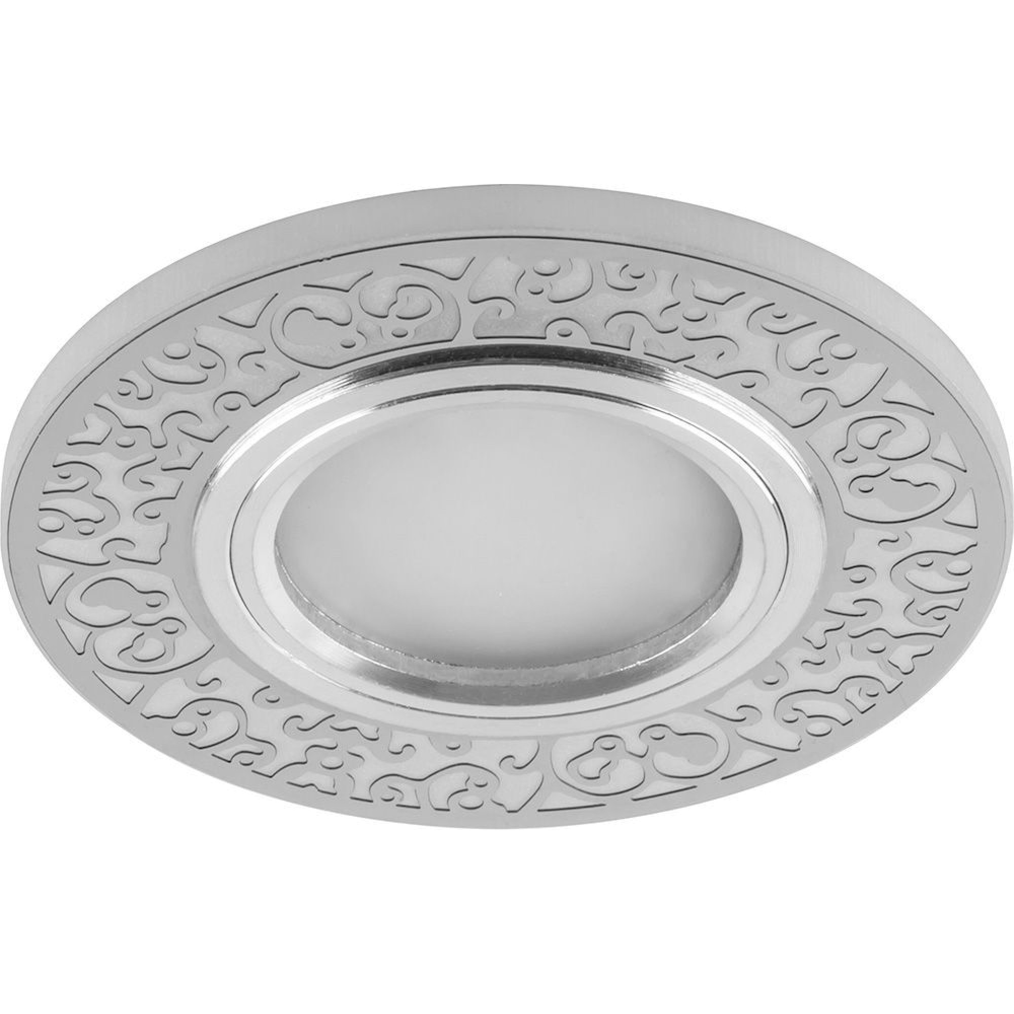 Светильник встраиваемый с белой LED подсветкой CD951 потолочный MR16 G5.3 белый матовый Feron