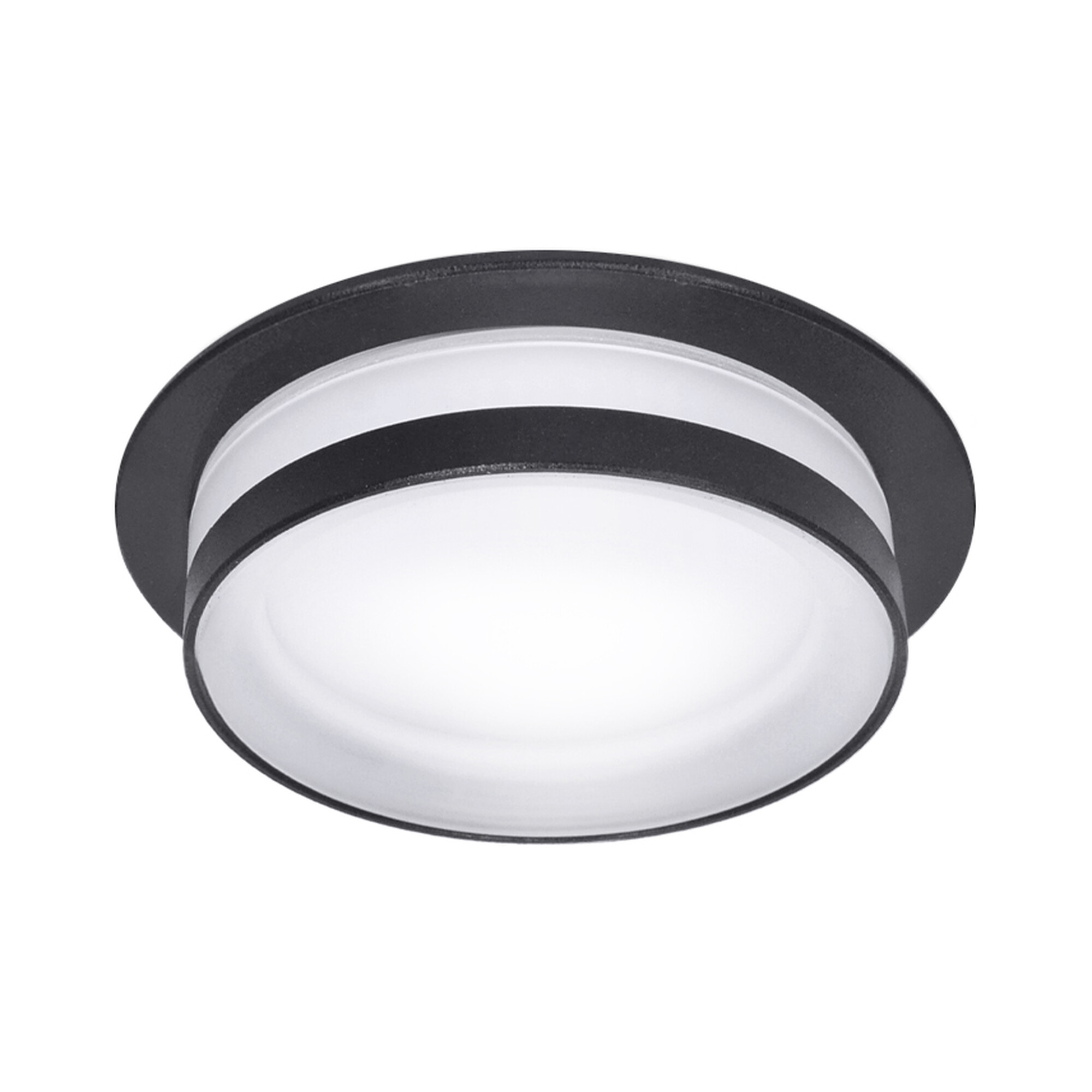 Светильник встраиваемый GX53 с акрилом круг 46181 Чёрный IP20 SignImpress