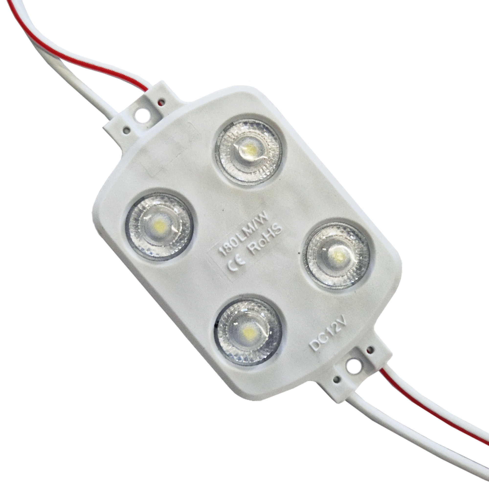 Модуль светодиодный 4 SMD 2835 1,44Вт 260Лм 9000-10000К (с линзой 175) - 1шт. SignImpress