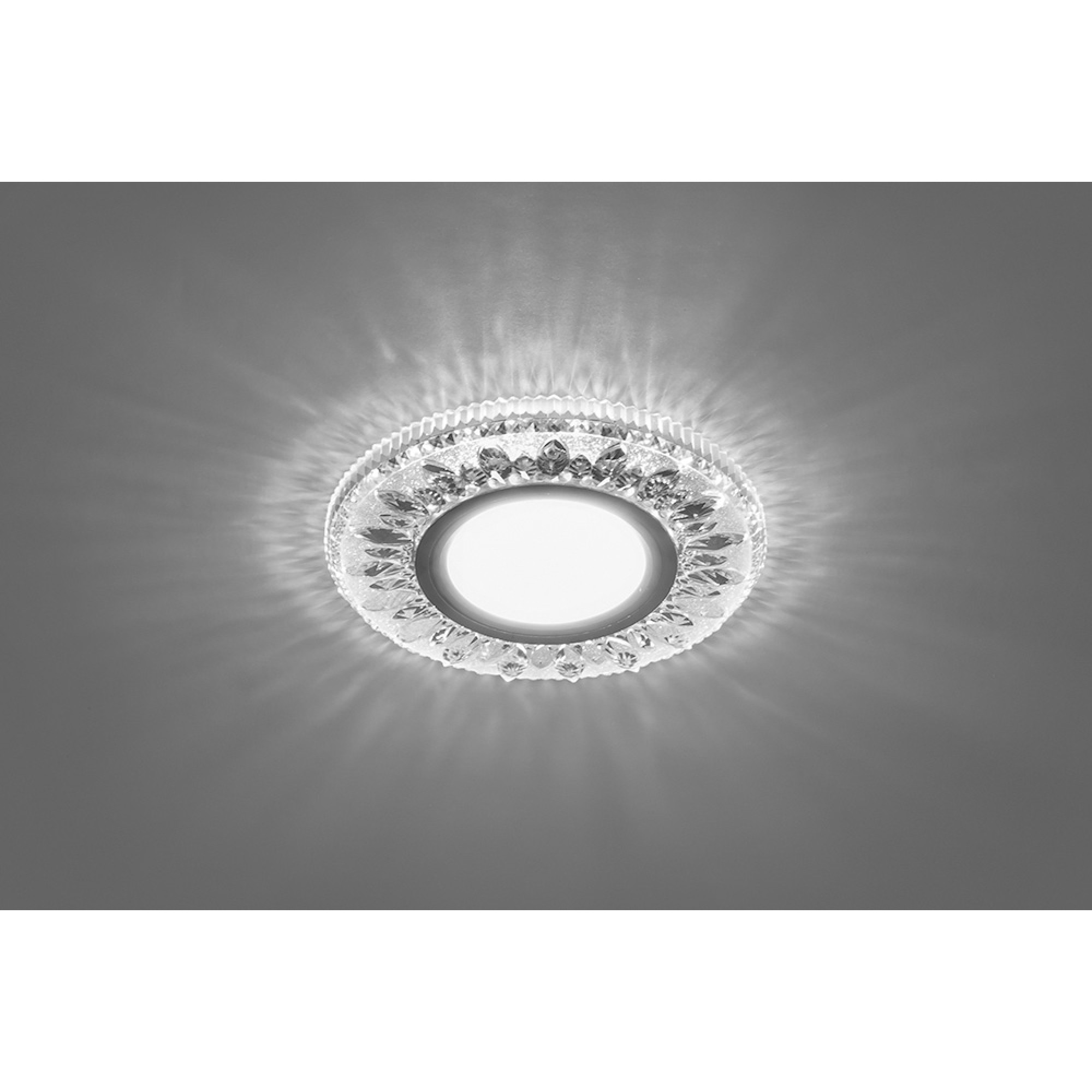 Светильник встраиваемый с подсветкой CD903 15LED 4000K MR16 белый, хром Feron