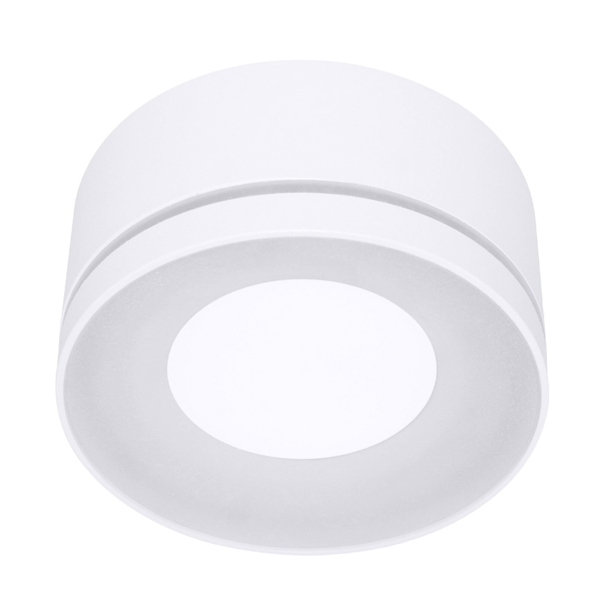 Светильник накладной под лампу GX53 с акрилом 48873 Белый SignImpress