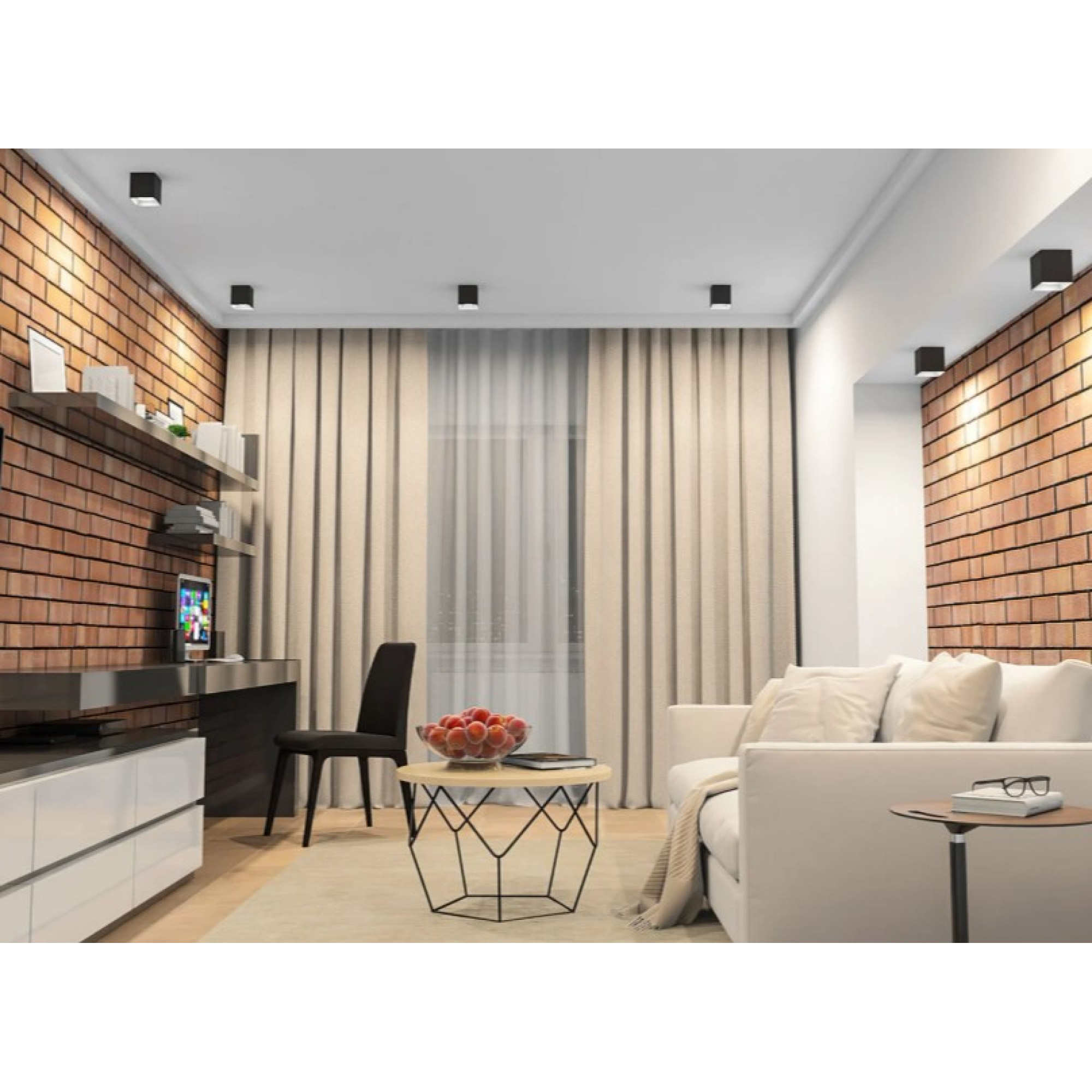 Точечный накладной светильник DK3080-BW+BK Denkirs