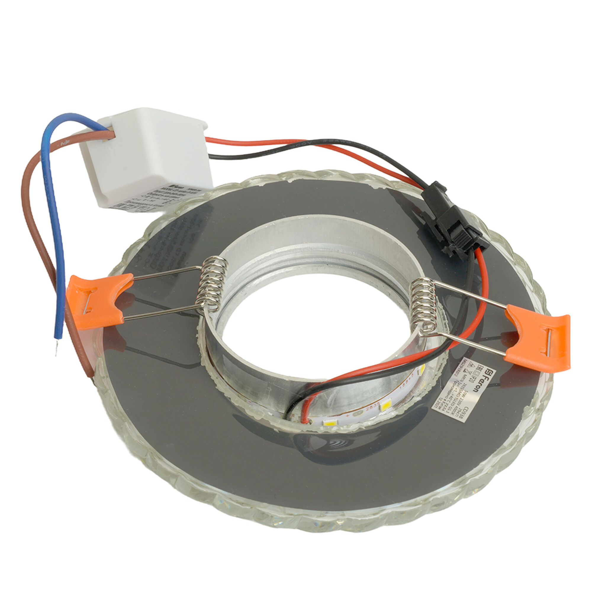 Светильник встраиваемый с белой LED подсветкой CD938 потолочный MR16 G5.3 прозрачный Feron