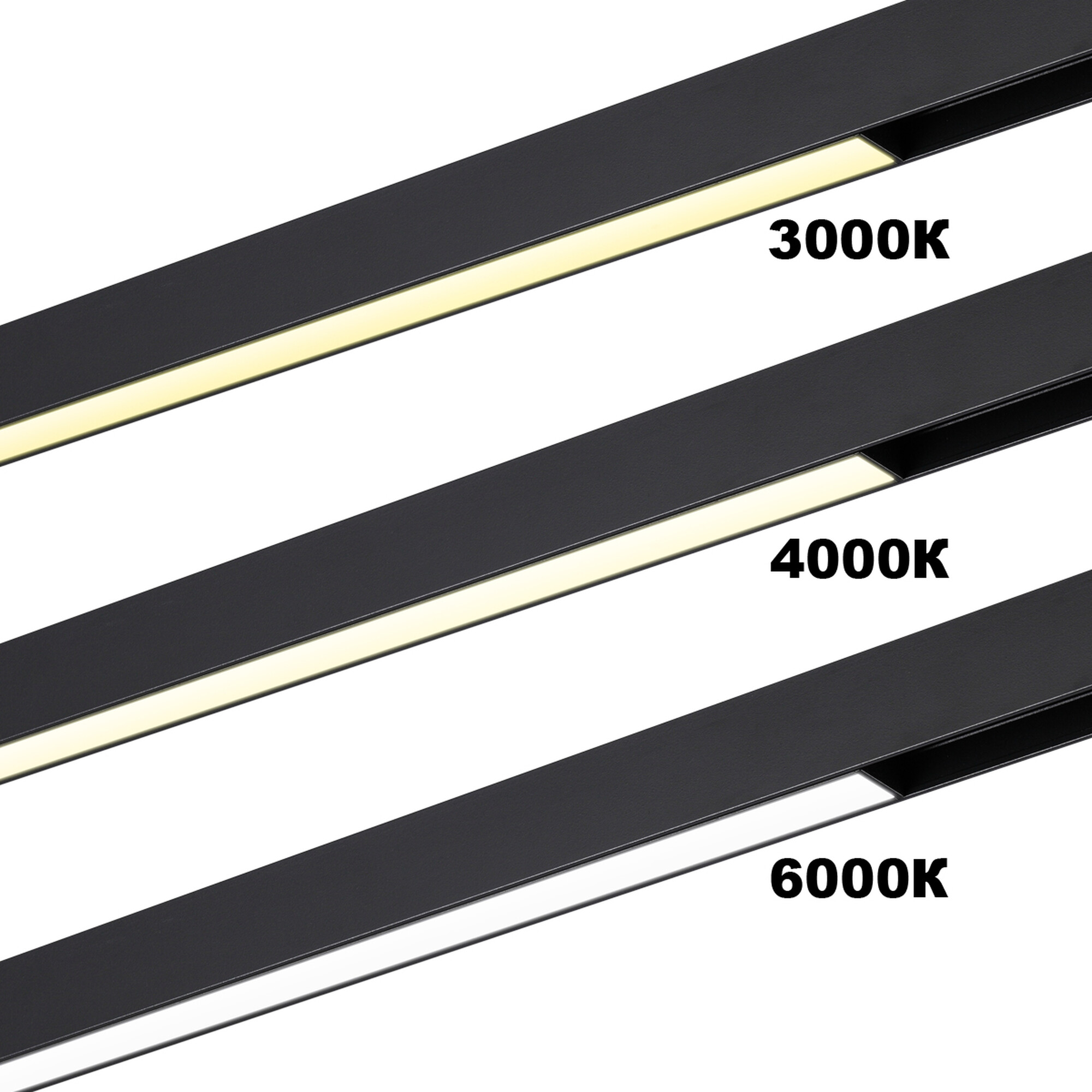 359938 PORT NT25 208 черный Трековый светильник с переключ. цв. темпер. IP20 LED 3000К4000К6000К VECTOR Novotech