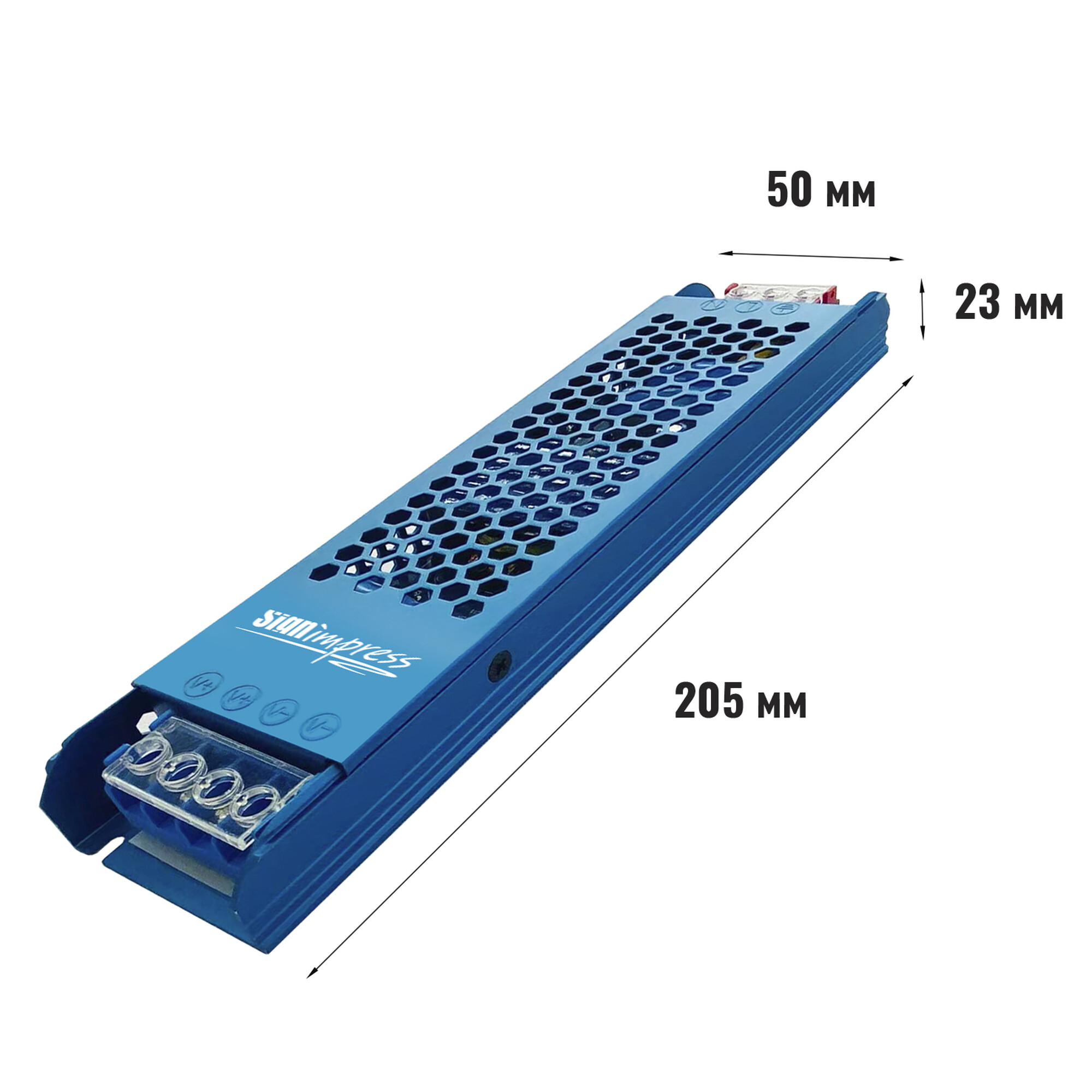 Блок питания ультратонкий 300Вт 12В IP20  SignImpress