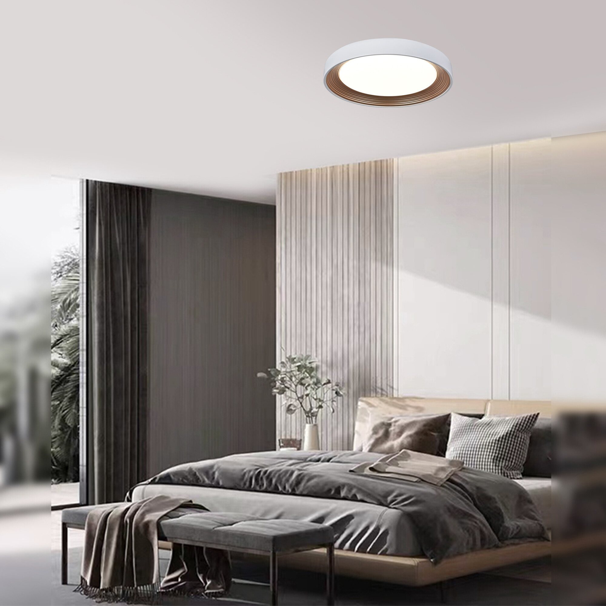 Светильник накладной светодиодный 40 Вт 7200 Лм Белый /Золото Signimpress