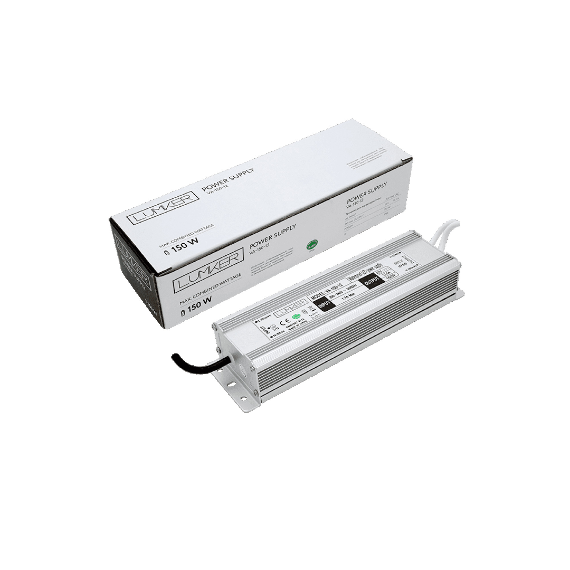 Блок питания Al Блок питания LTPW, 150 W Влагозащитный IP66, 12 V, 3 года гарантии SWG