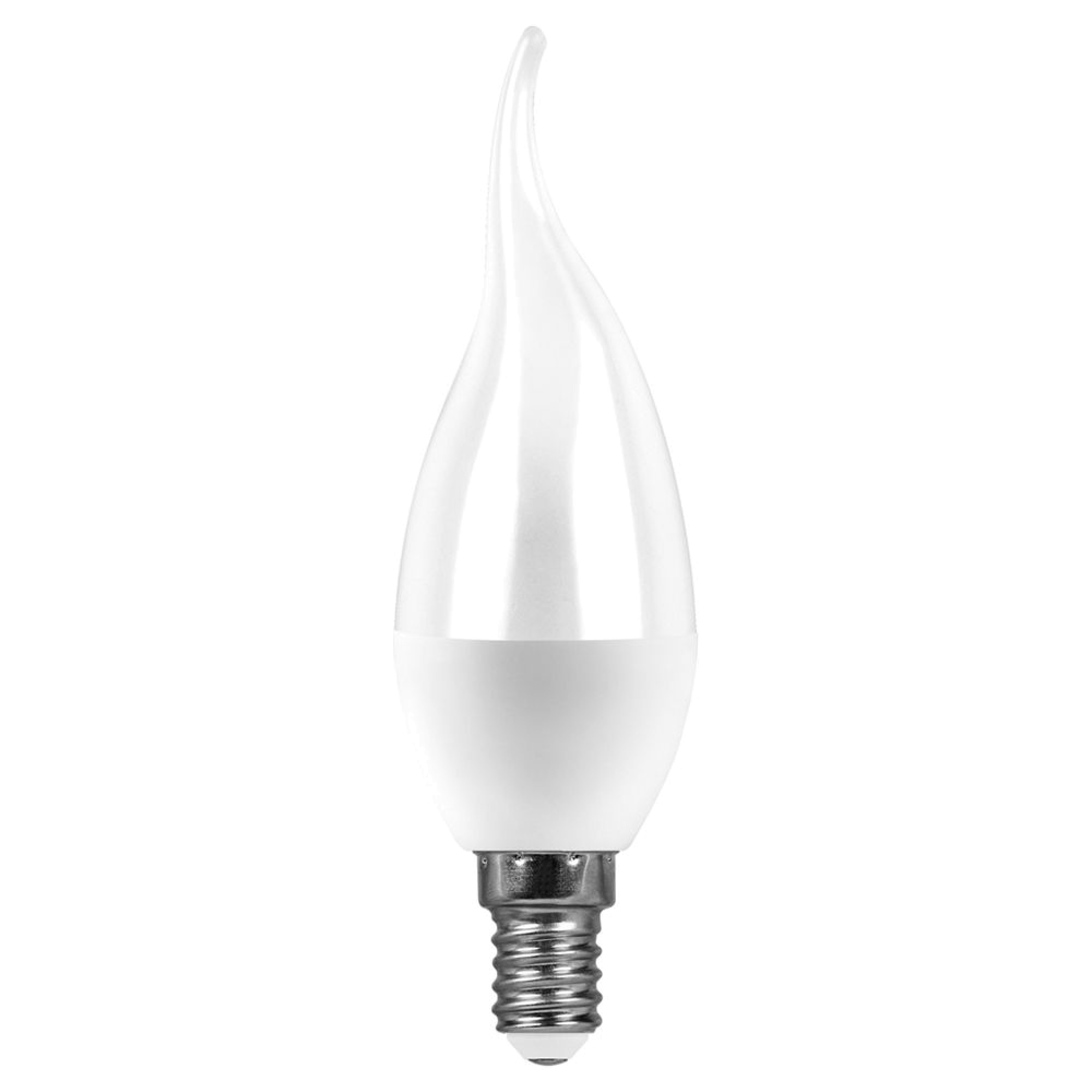 Лампа светодиодная, (7W) 230V E14 2700K на ветру C37T, LB-97 Feron