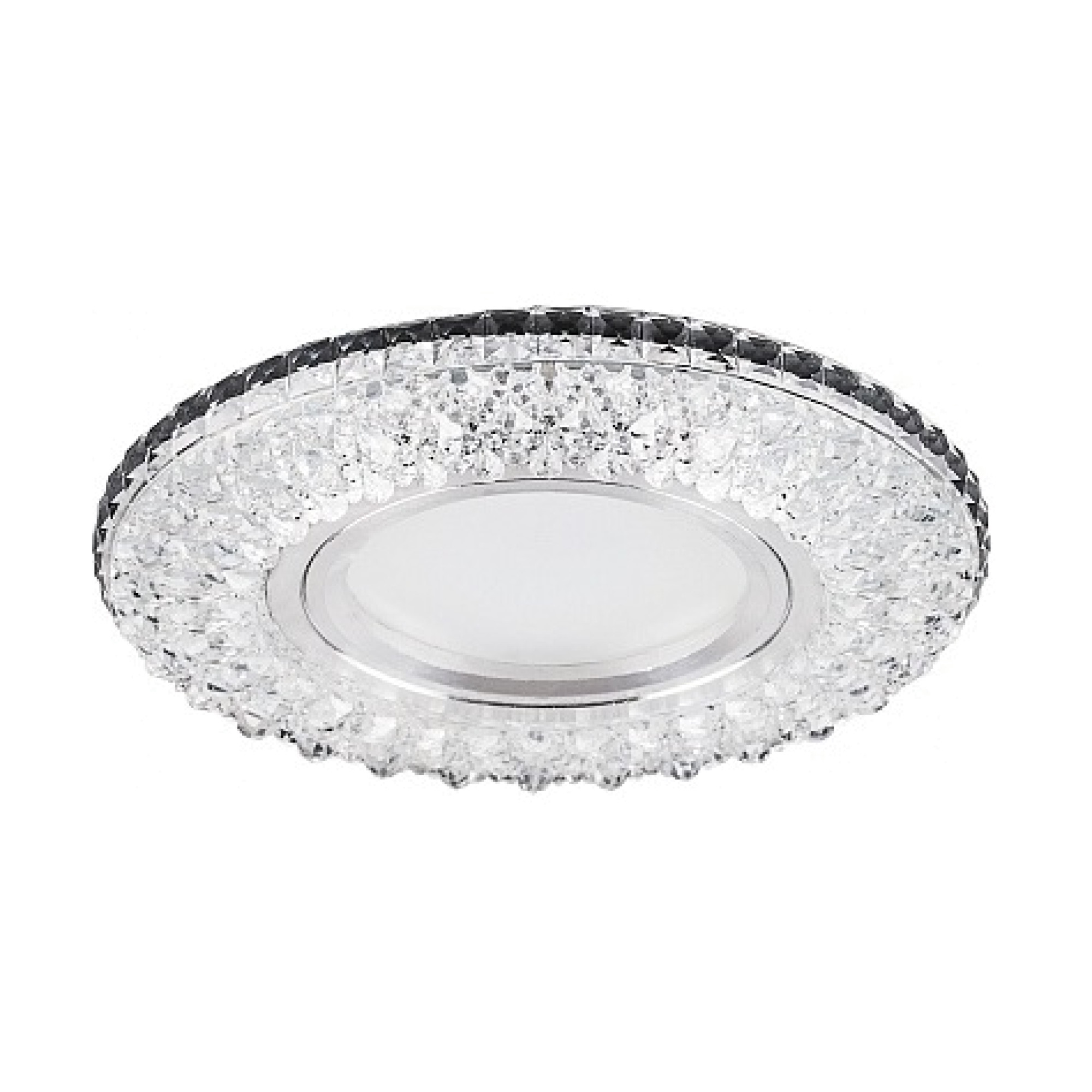 Светильник встраиваемый с подсветкой мульти CD940 15LED RGB MR16 прозрачный Feron