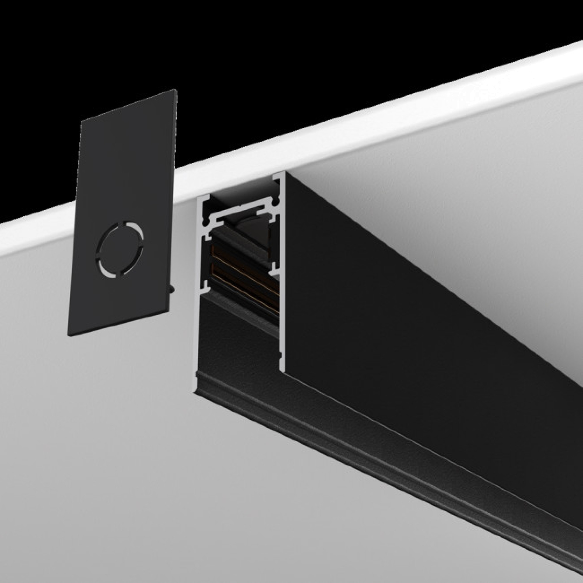 Шинопровод 2м Exility накладной/подвесной черный Maytoni