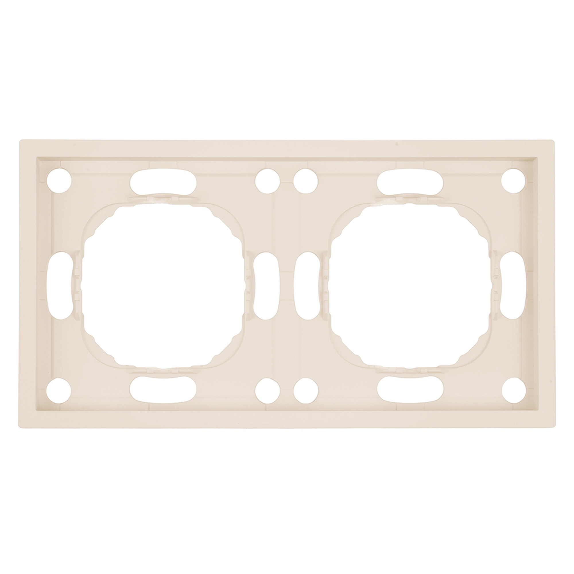 Рамка 2-местная, серия Эмили, PFR00-5002-08, кашемир, soft touch