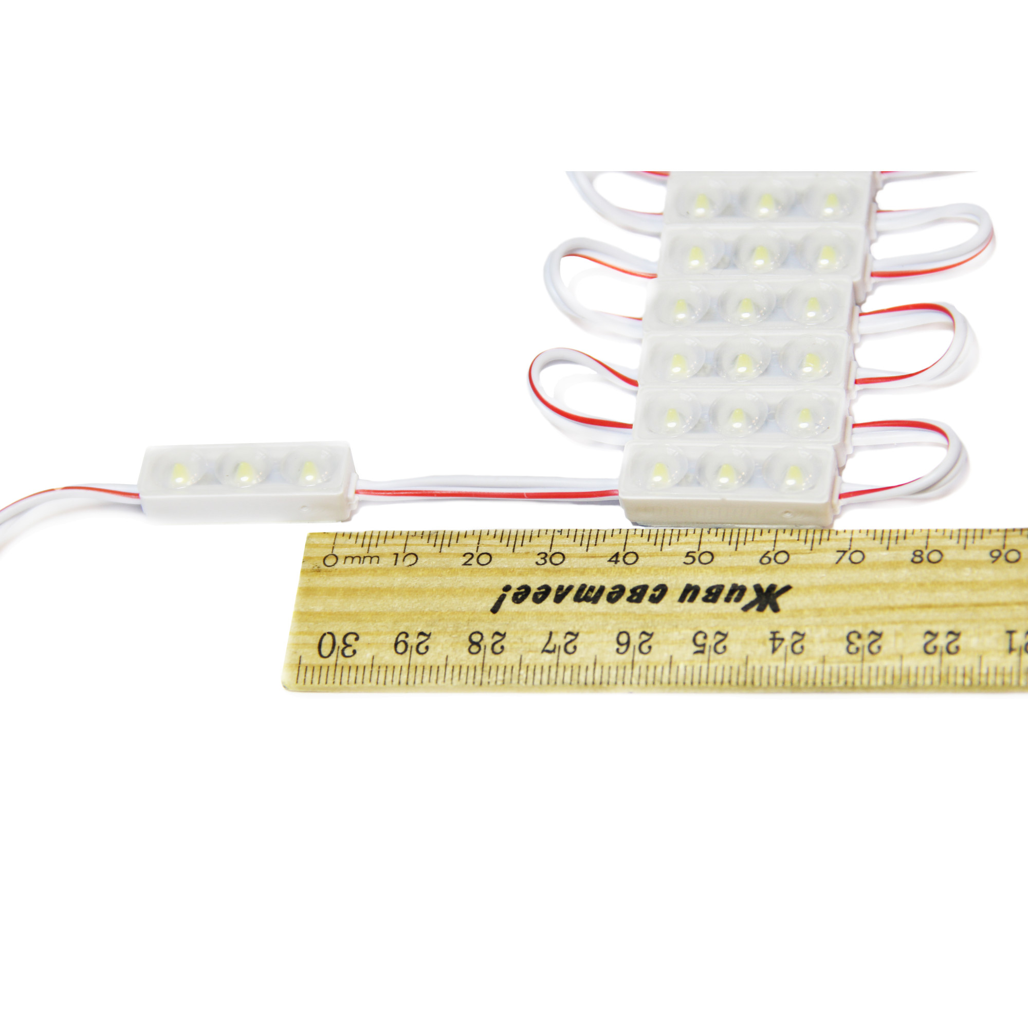 Модуль светодиодный mini 3 SMD 2835 0,6Вт 50Лм 6000К-6500К (с линзой 170) - 1шт. SignImpress