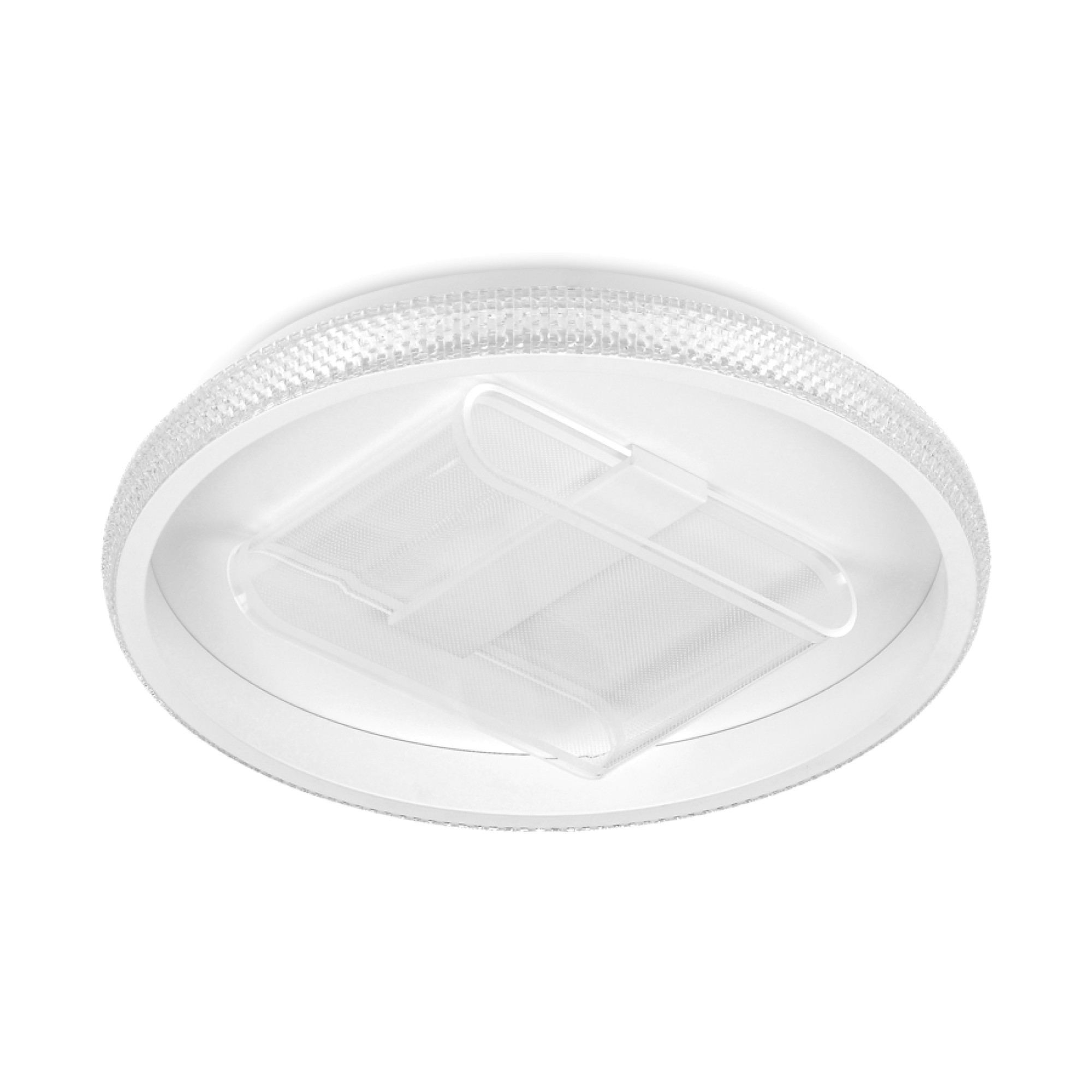 Потолочный светодиодный светильник с пультом FA600 WH белый 66W D470*90 Ambrella light 