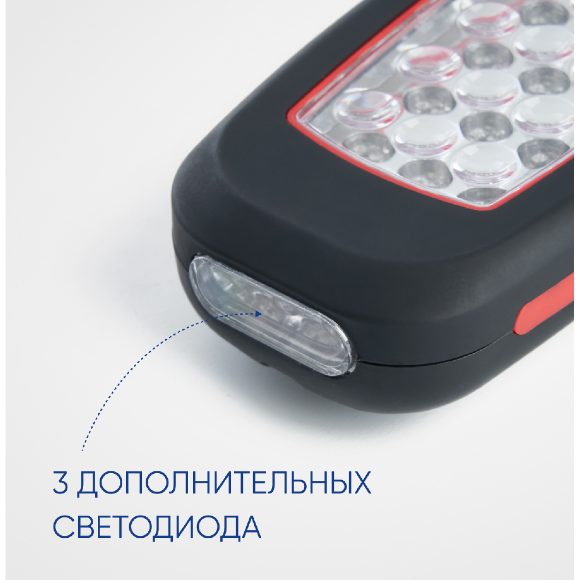 Фонарь рабочий TH2403 на батарейках 3*АА 2W пластик FERON