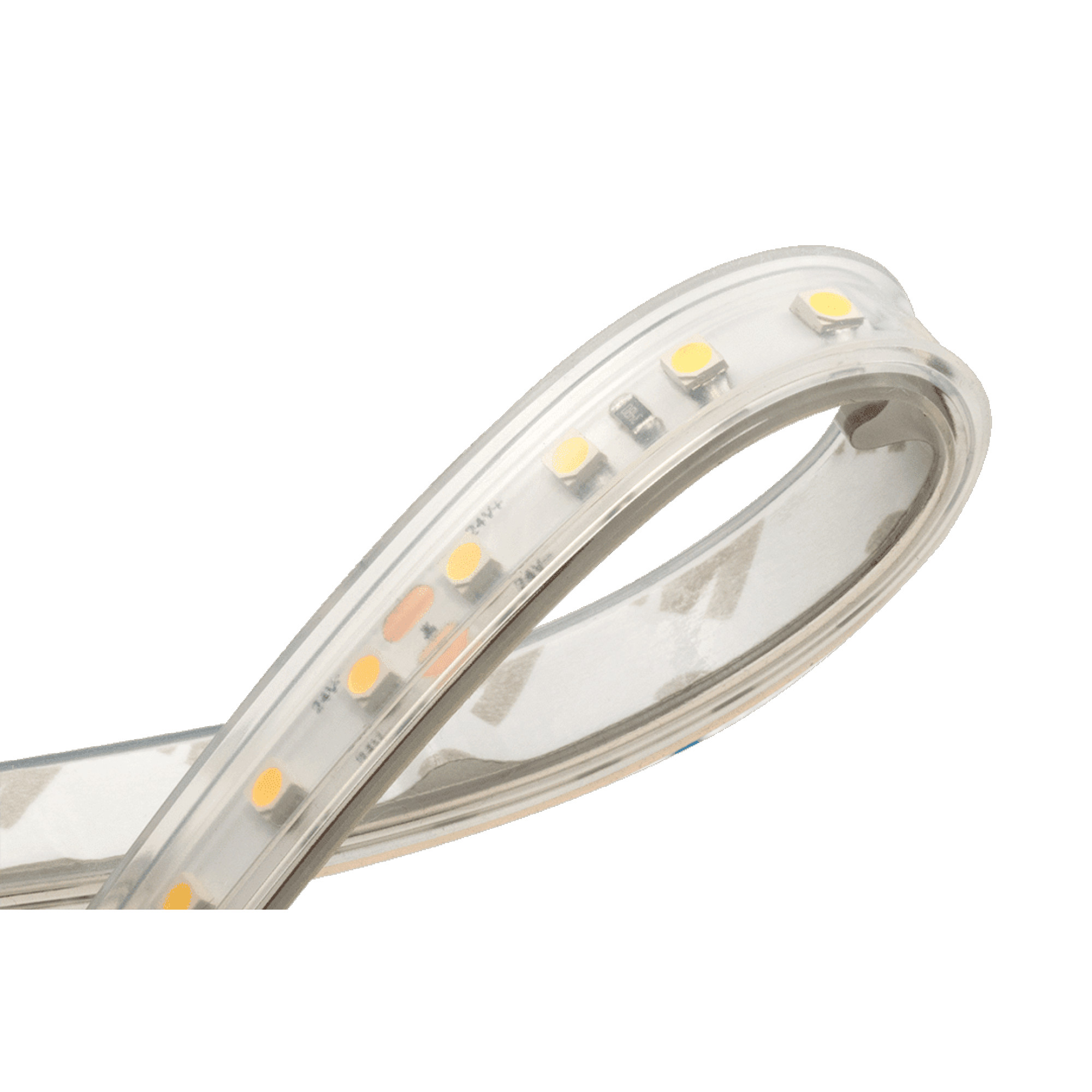 Лента светодиодная LUX3528 120LED/м 9,6Вт/м 24В IP65 Цвет:Нейтральный белый (4000K) (1метр) SWG