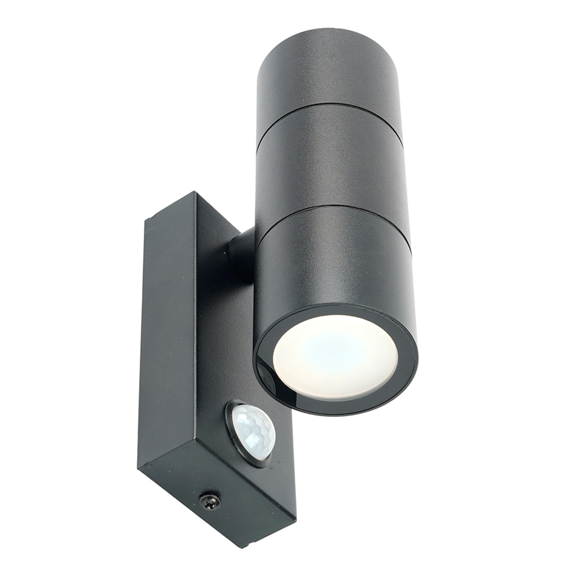 Светильник садово-парковый, 220-240V 2*GU10, DH0713, черный с датчиком освещенности/движения Feron