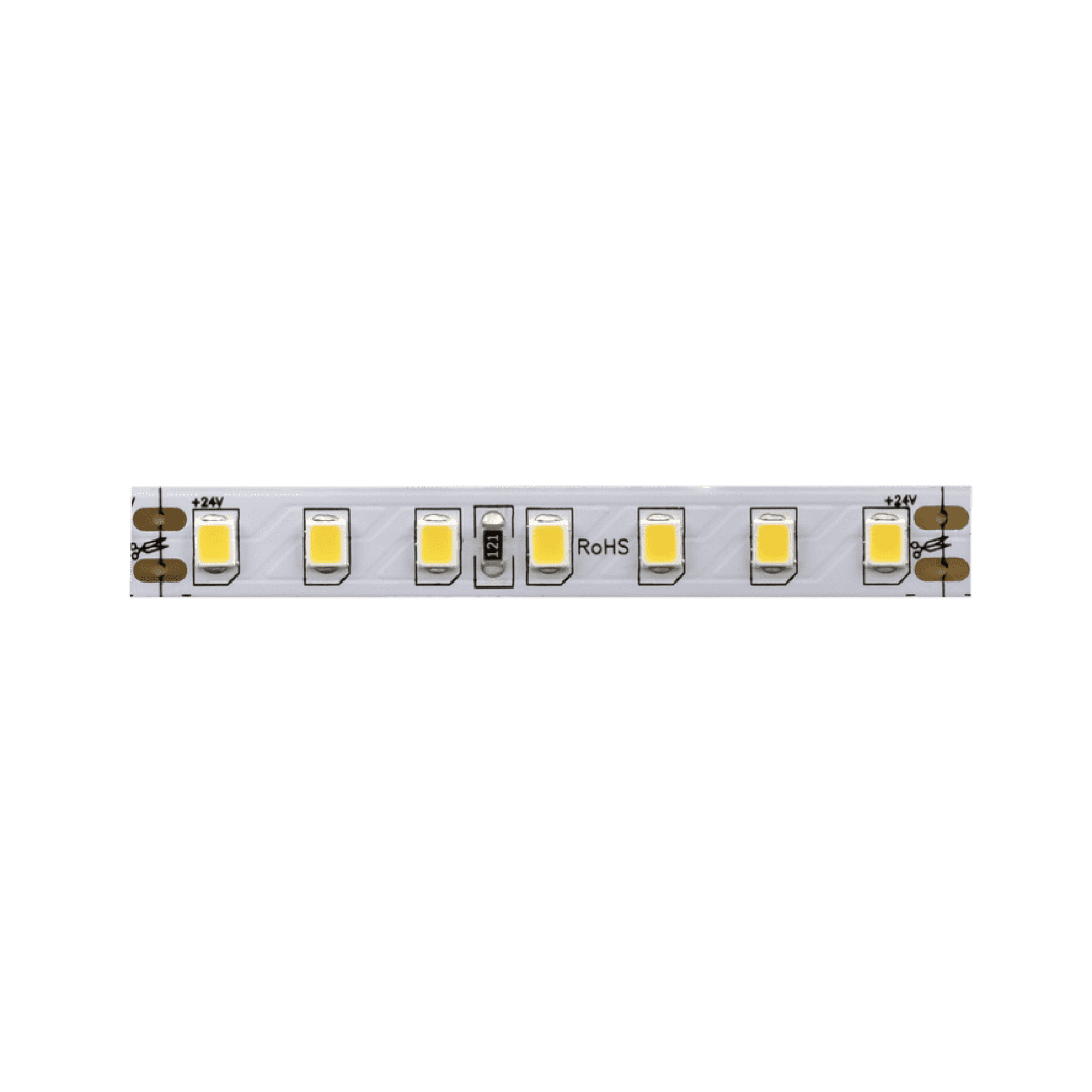 Лента светодиодная ПРО SMD2835 126LED/м 13Вт/м 24В IP20 Цвет: Теплый белый (1метр) SWG