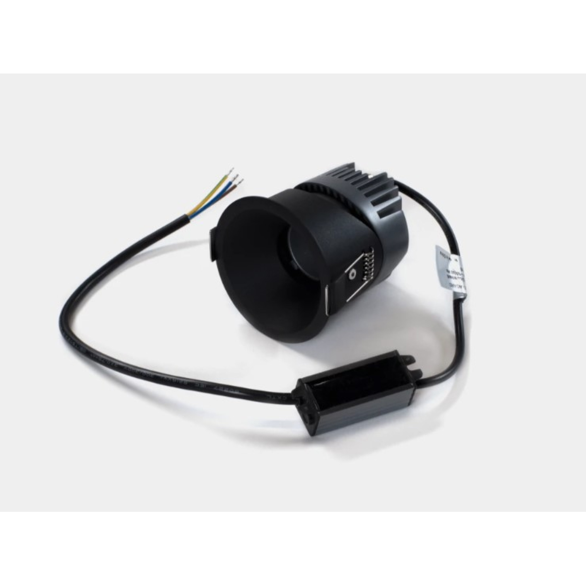 Светильник встраиваемый RC-D84-12-BL-WW65, 12Вт, черный, IP65, 55 гр, 3000К, D84, поворотный SWG