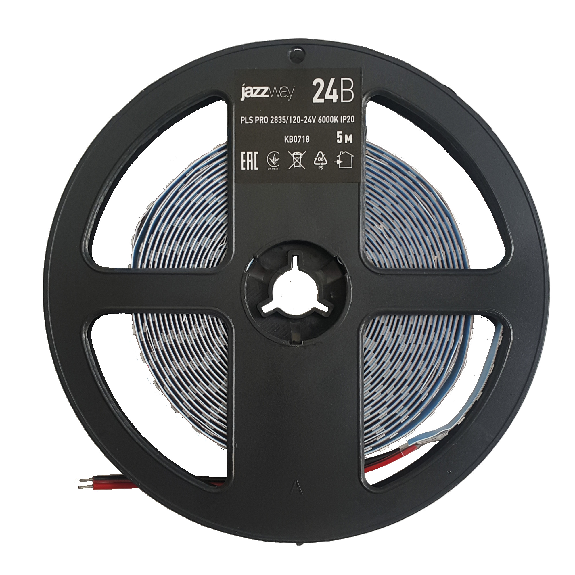 Лента PLS PRO 2835/168-24V - 4000K IP20 5m Jazzway