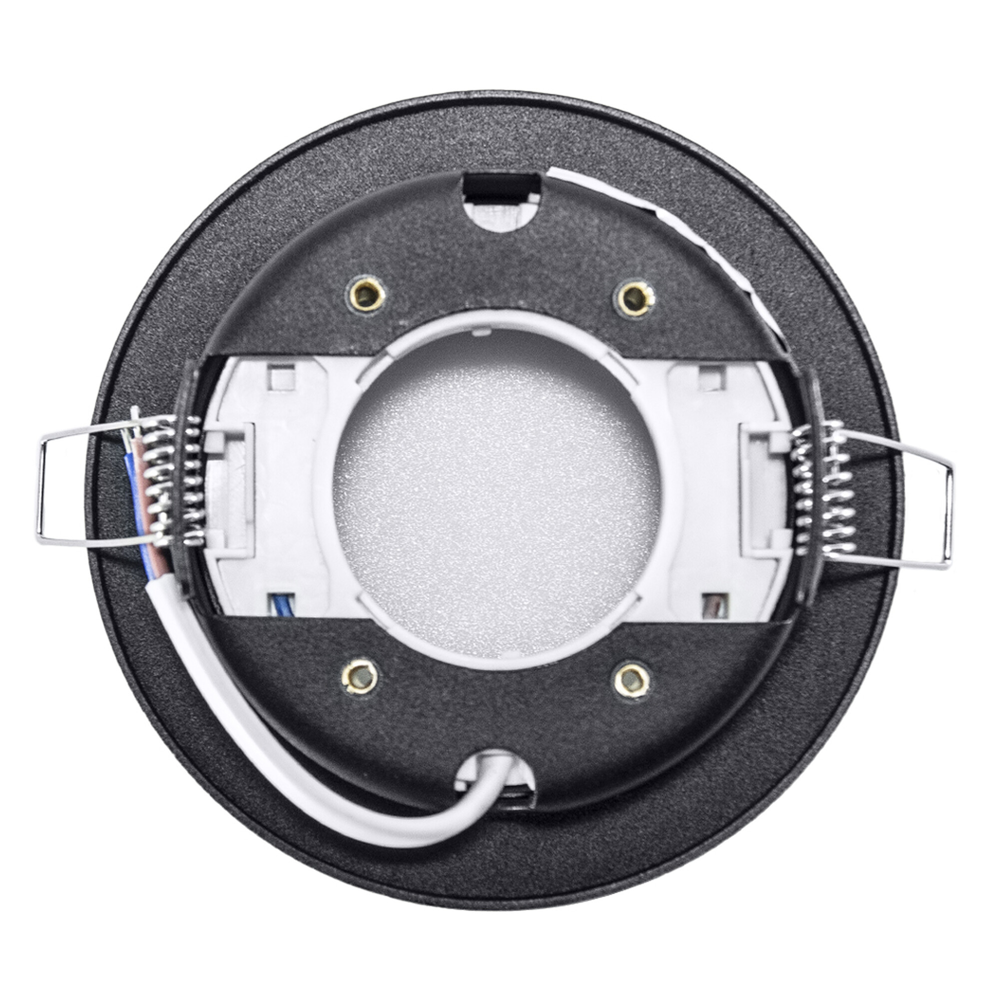 Светильник встраиваемый GX53 с накладкой круг Чёрный SignImpress