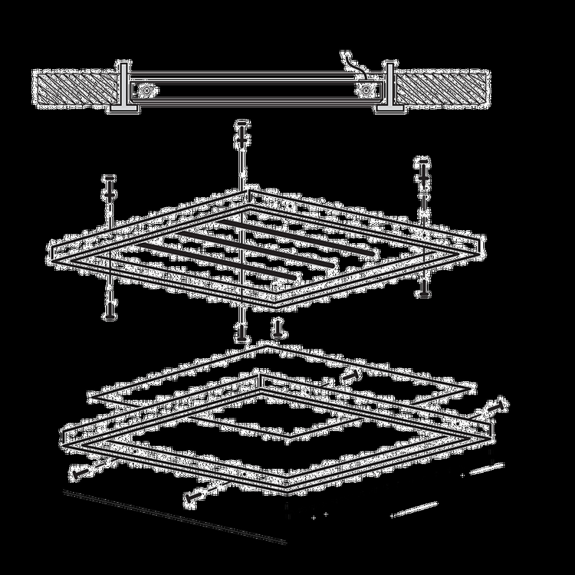 Светодиодная панель PPL 588/G Prisma 36w 4000K IP40 Jazzway