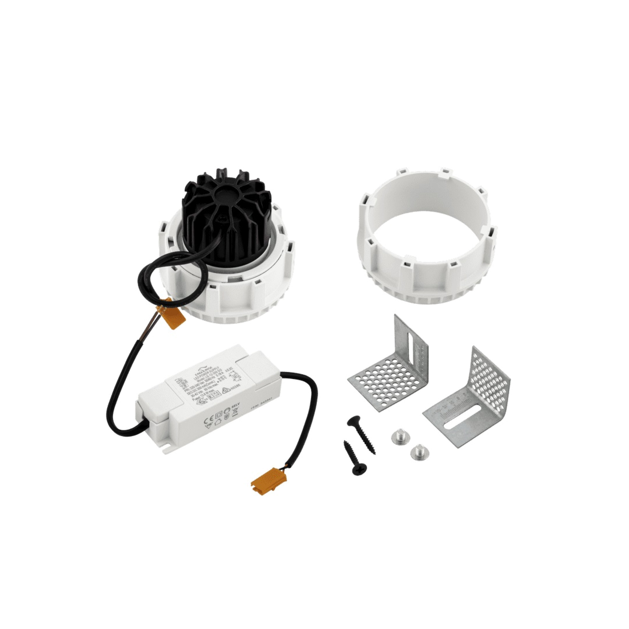 Светильник светодиодный потолочный встраиваемый серия DL-TRE, Белый, 12Вт, IP20, Теп. (3000) SWG