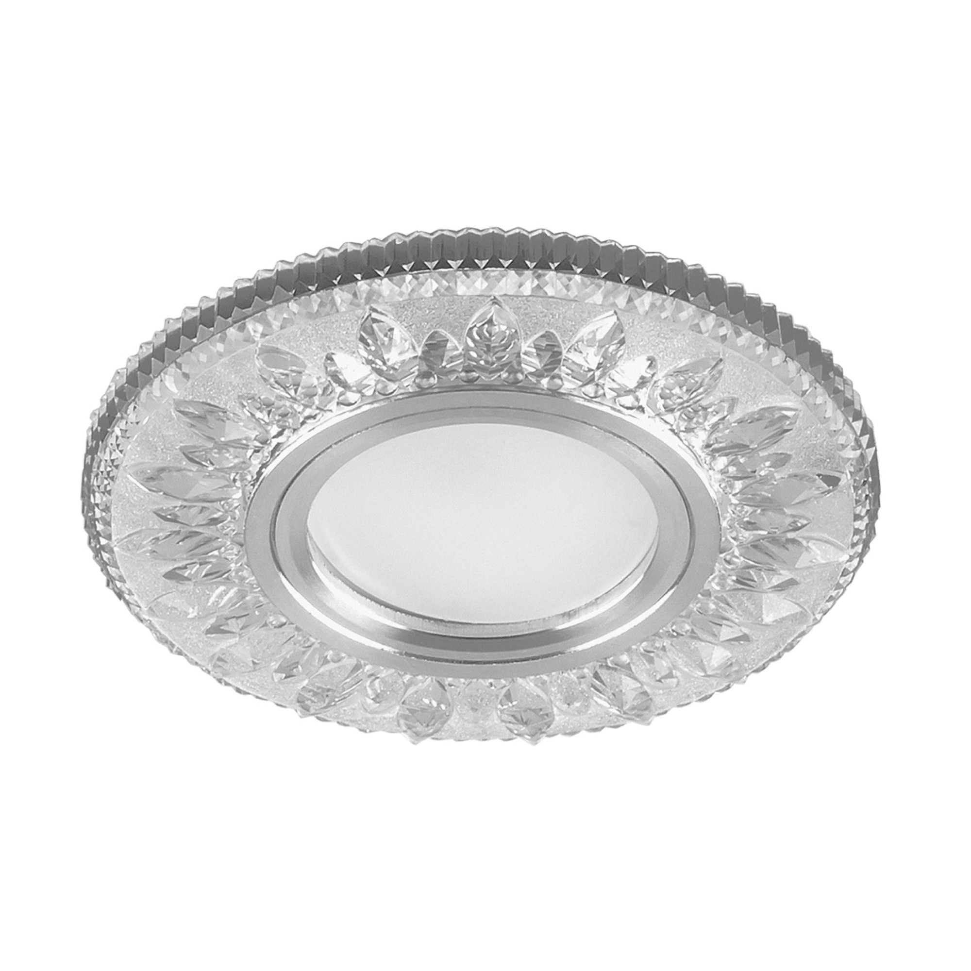 Светильник встраиваемый с подсветкой CD903 15LED 4000K MR16 белый, хром Feron