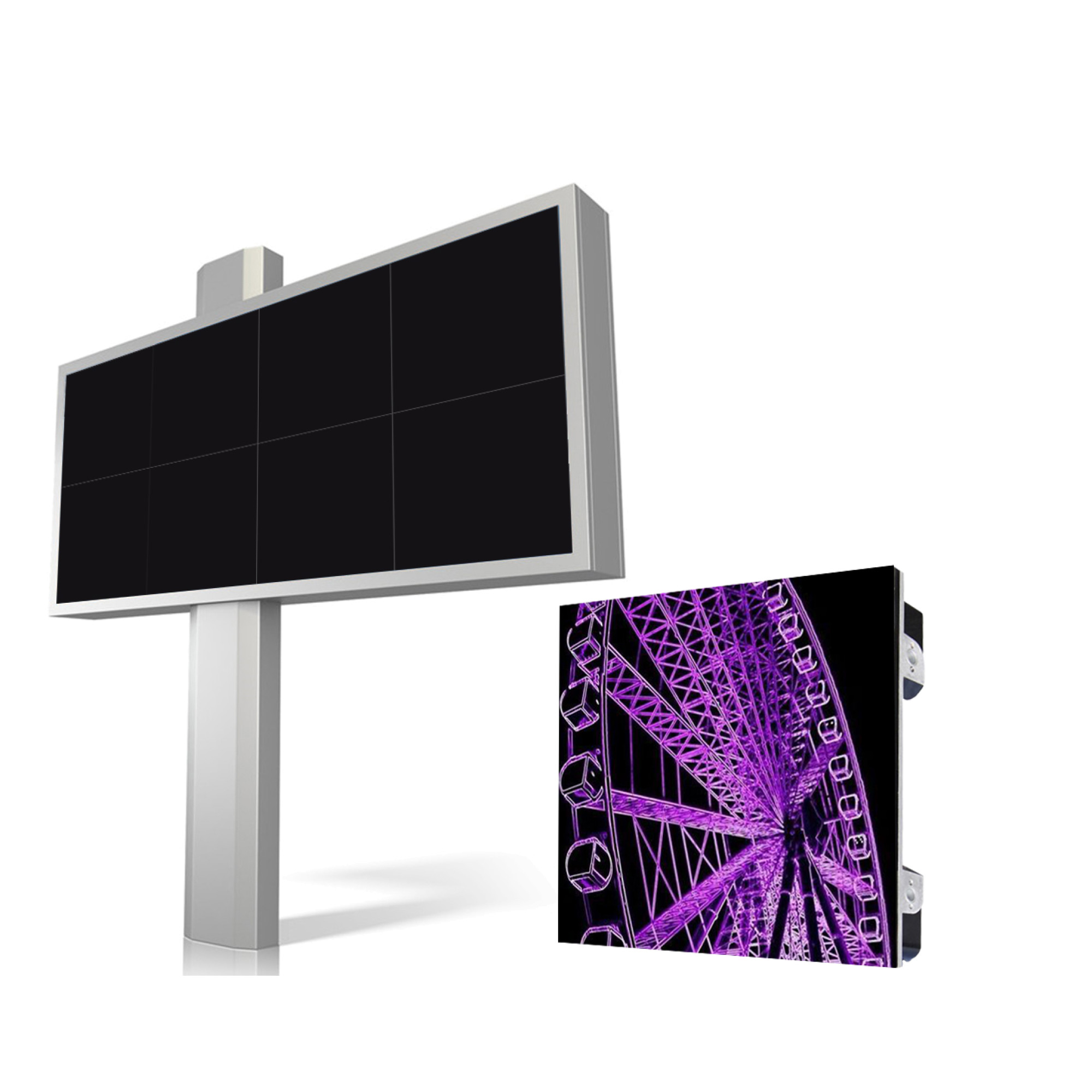 Светодиодный экран интерьерный Р2,5 3840Hz 2560*1280мм 8 кабинетов (640*640) SignImpress