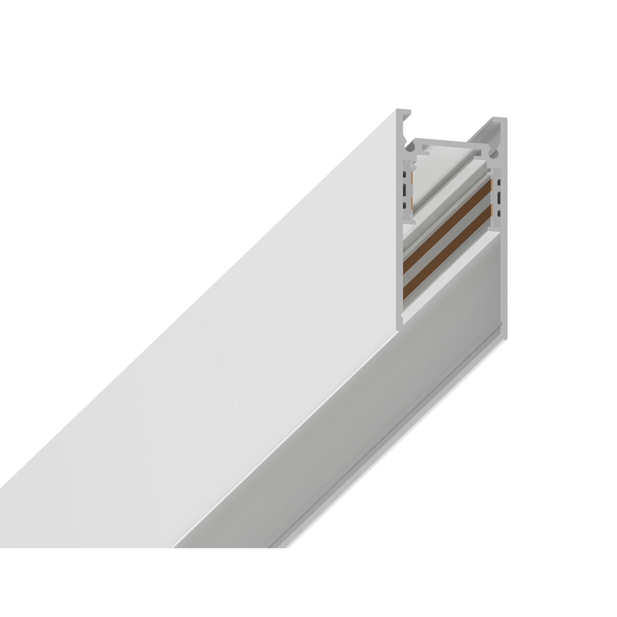 Шинопровод низковольтный накладной/подвесной Magnetic GL3318 WH белый IP20 48V Ambrella light